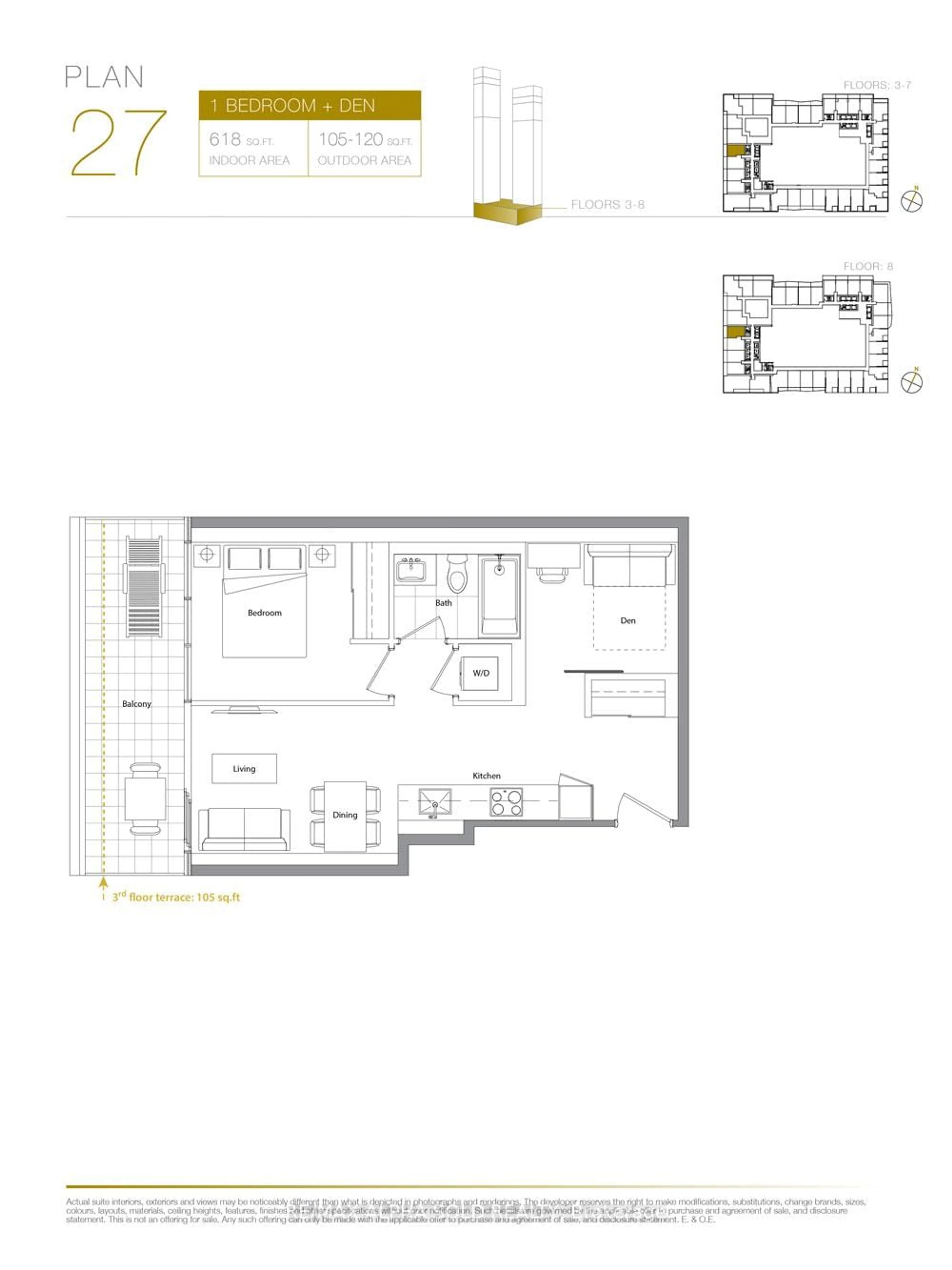 Floor plan for 3 Concord Cityplace Way #627, Toronto Ontario M5V 0X4