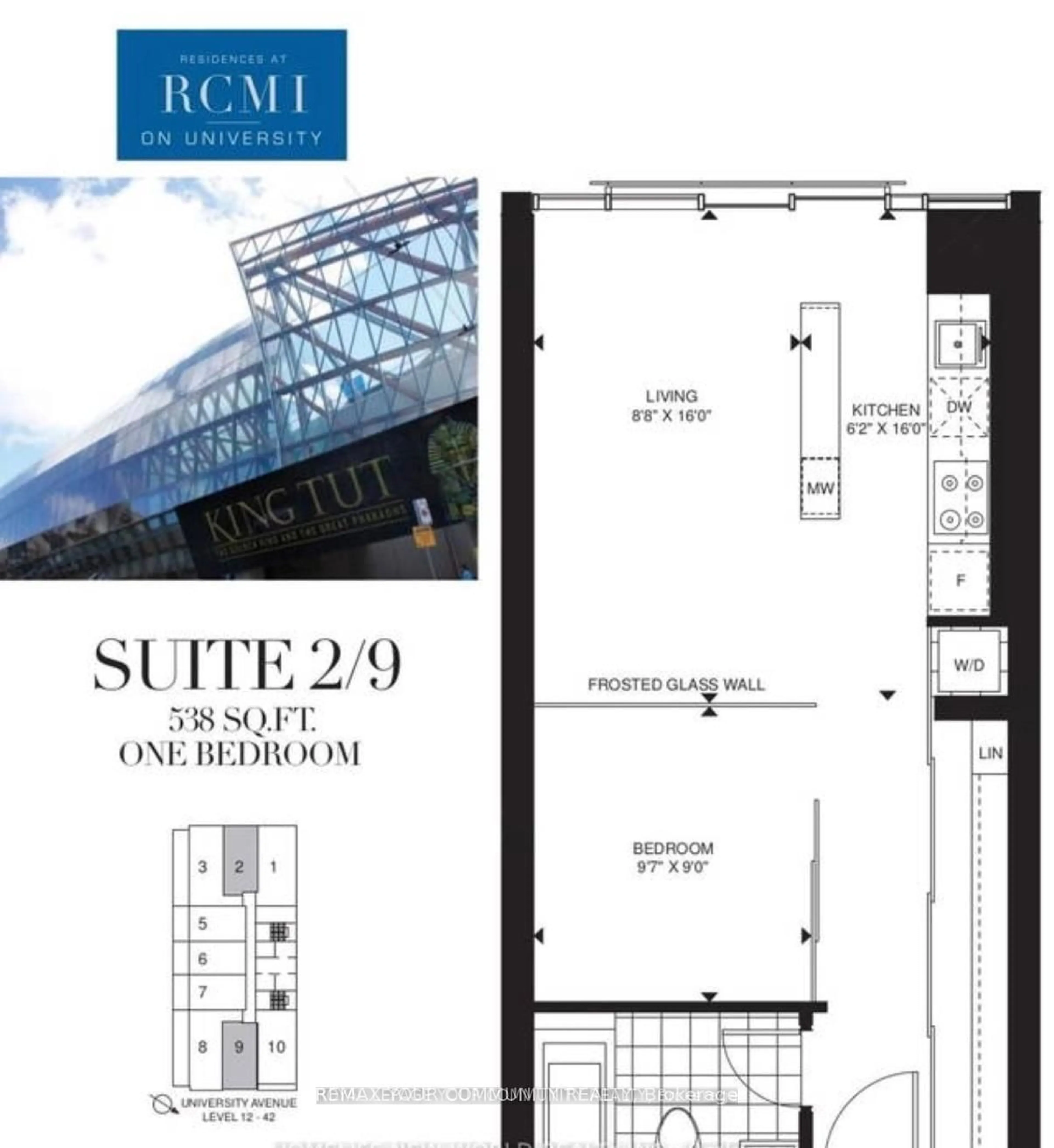 Floor plan for 426 University Ave #1002, Toronto Ontario M5G 1S9