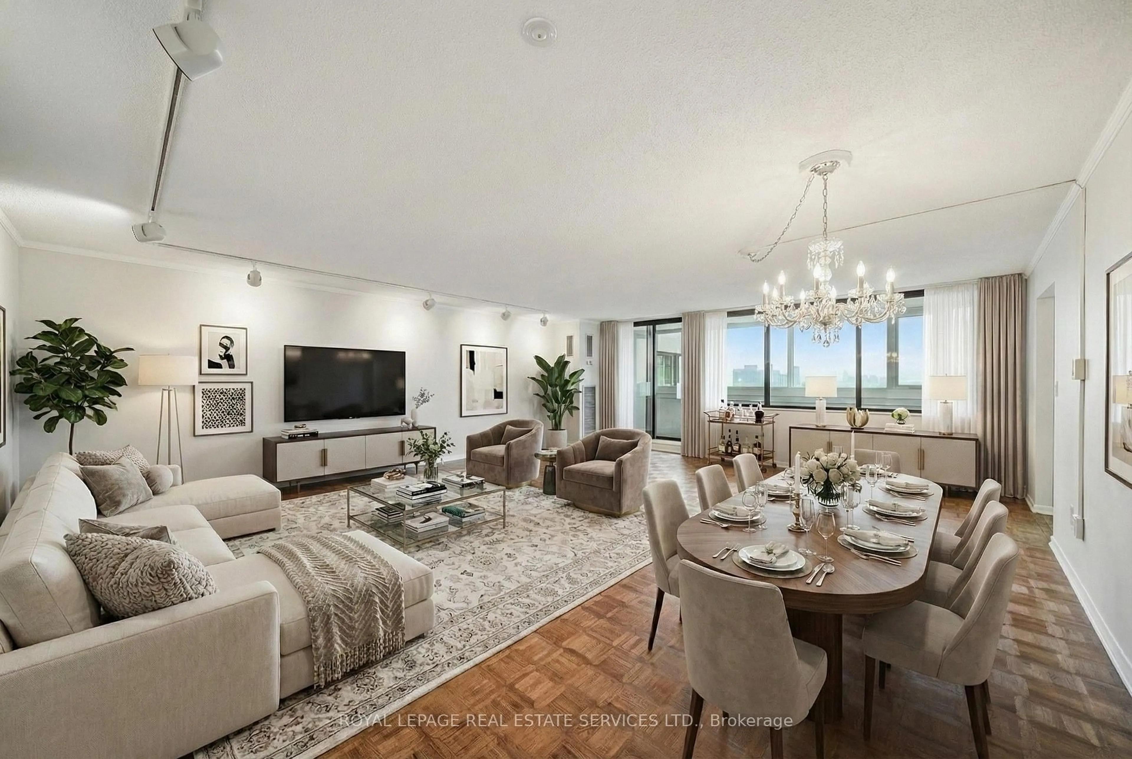 Living room with furniture, unknown for 75 Wynford Heights Cres #2001, Toronto Ontario M3C 3H9