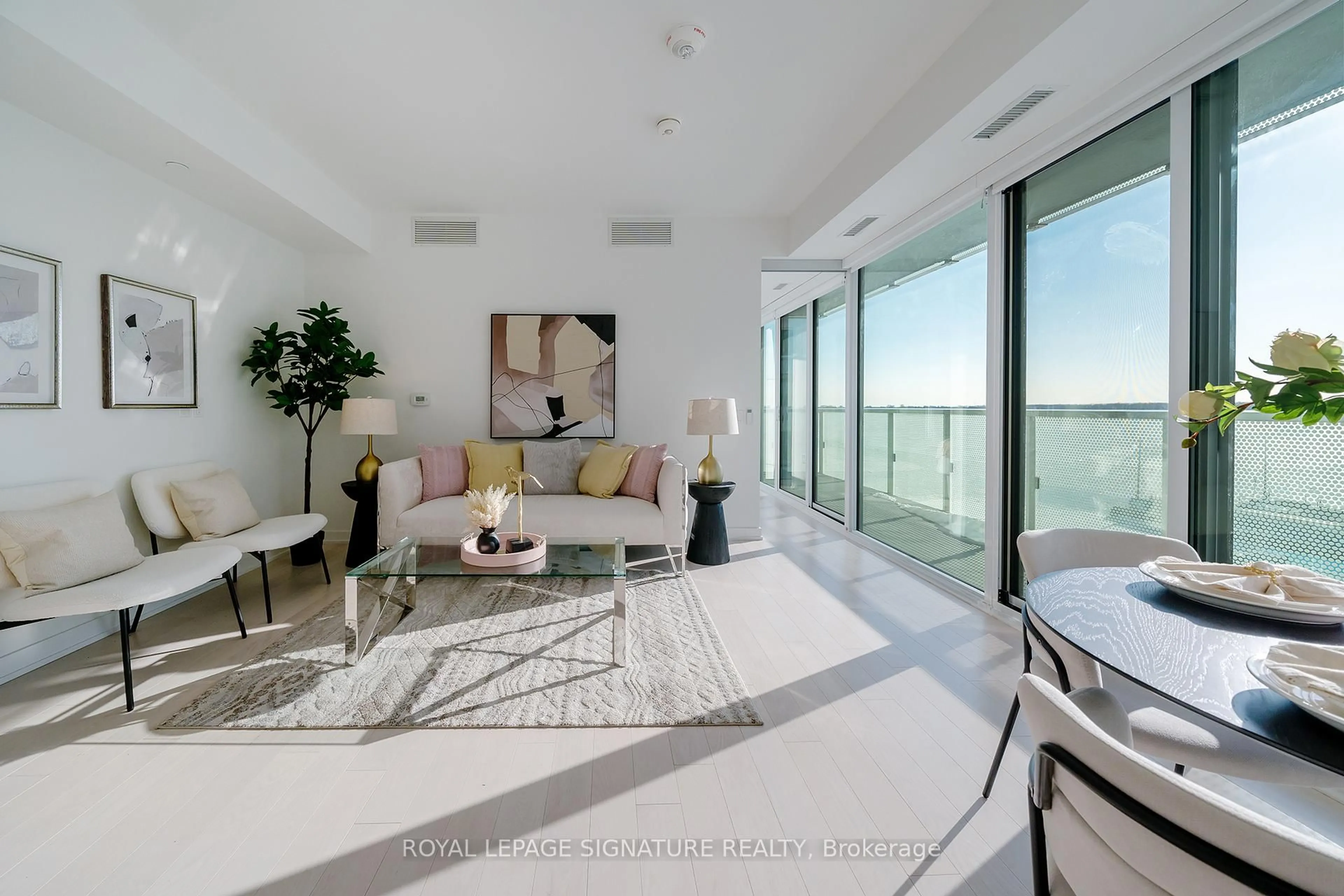 Living room with furniture, unknown for 15 Queens Quay #711, Toronto Ontario M5E 0A4