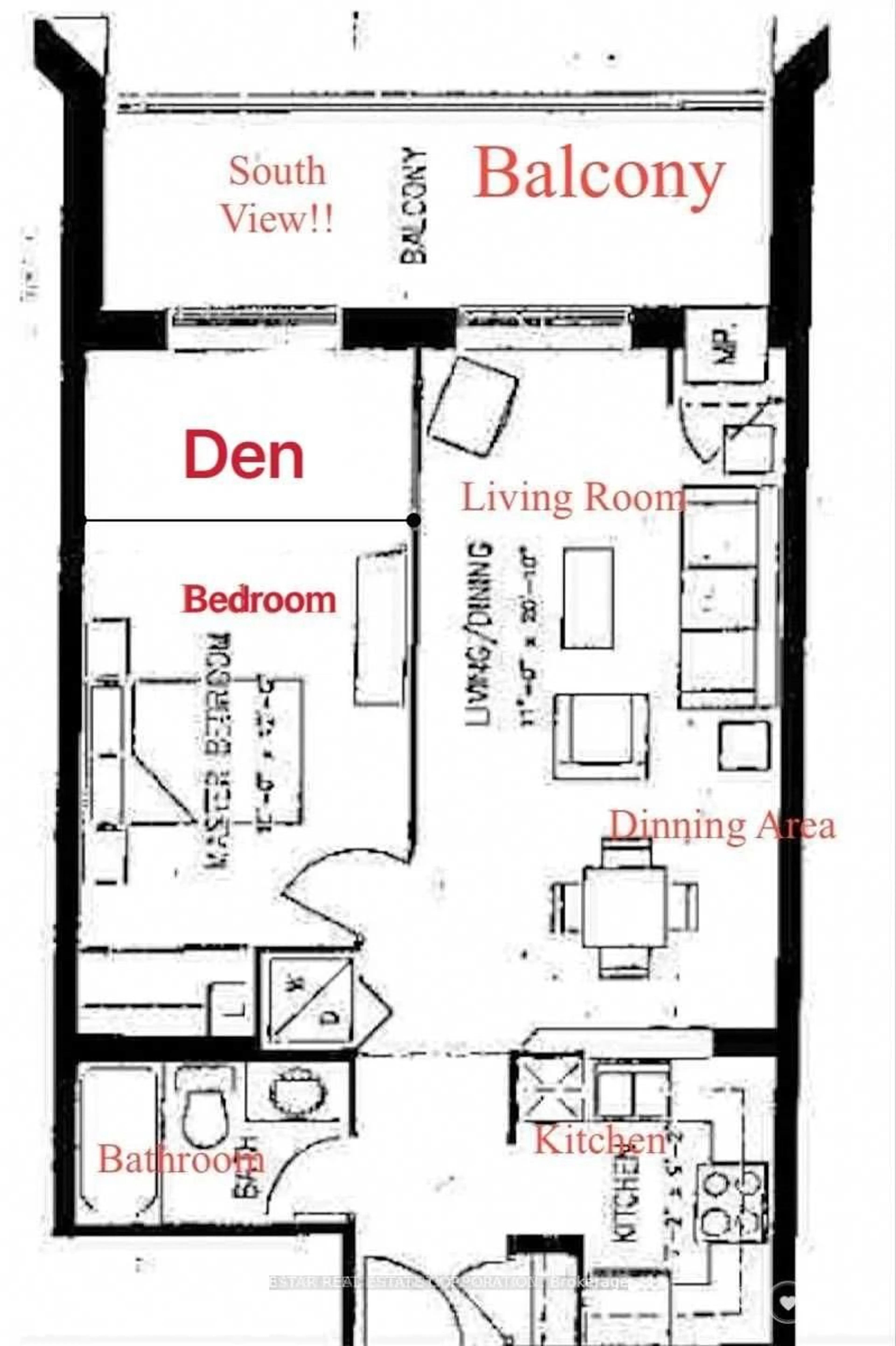 Floor plan for 35 Empress Ave #606, Toronto Ontario M2N 6T3