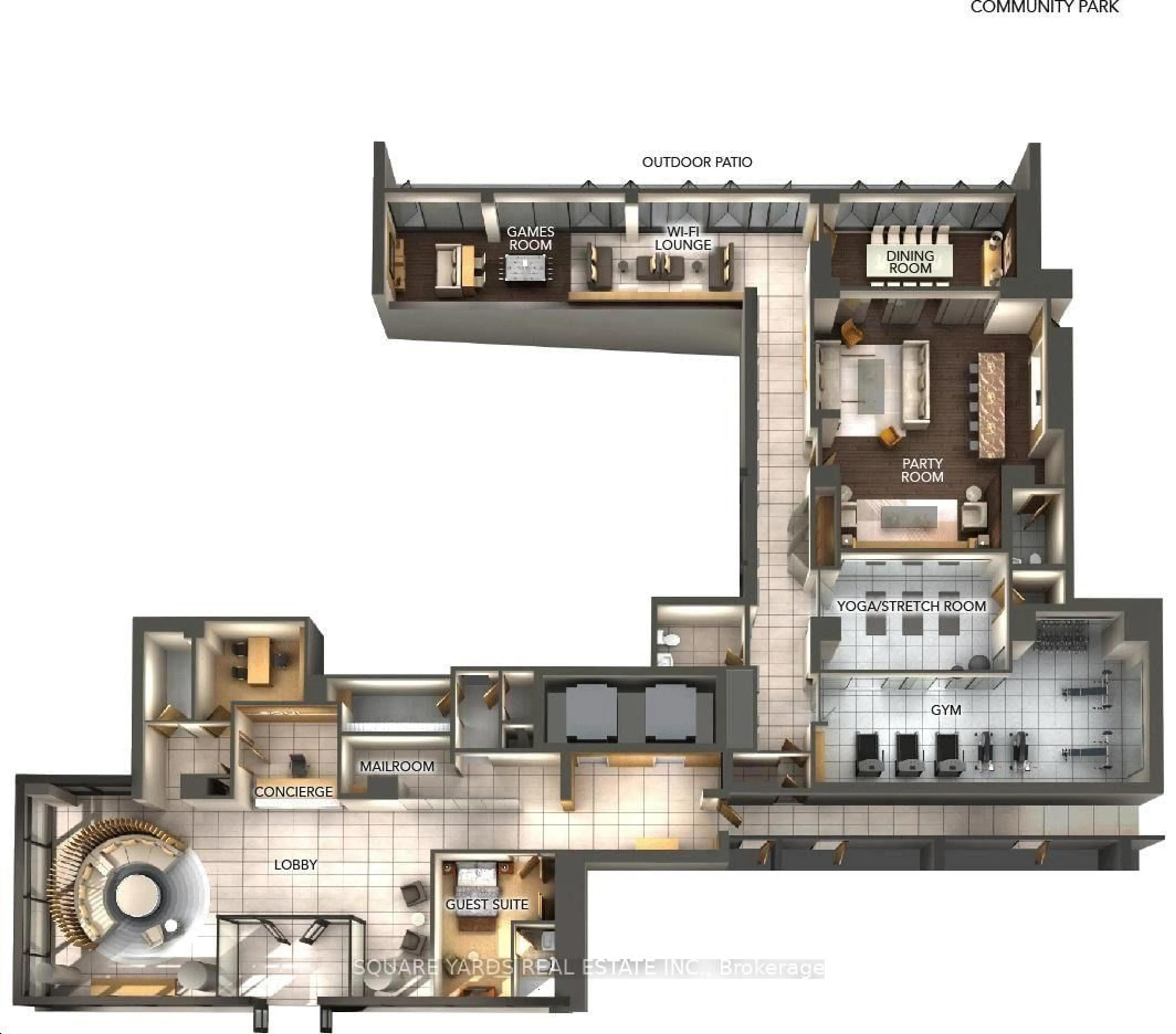 Floor plan for 150 Fairview Mall Dr #1702, Toronto Ontario M2J 0E7