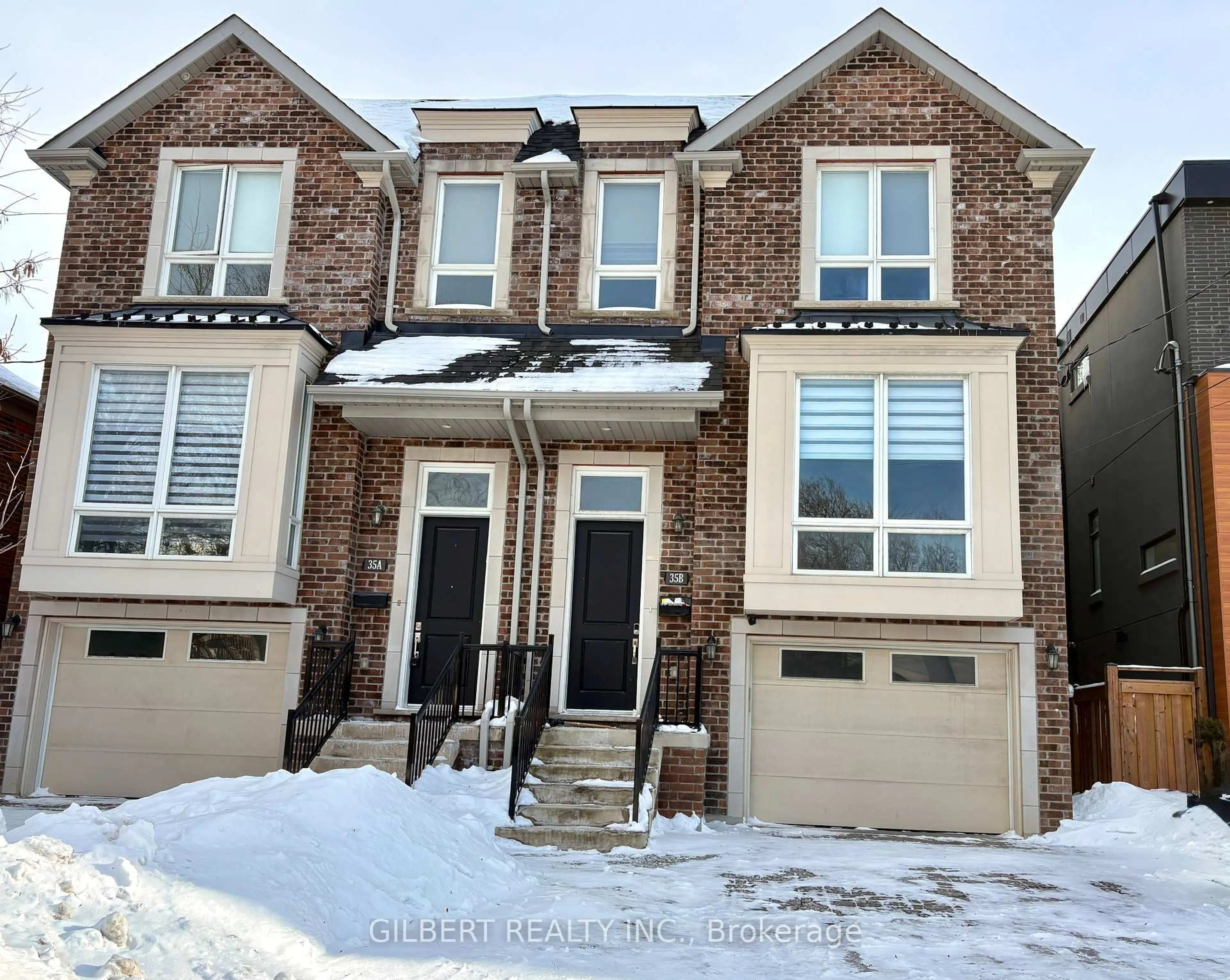 Home with brick exterior material, street for 35B Marquette Ave, Toronto Ontario M6A 1X8