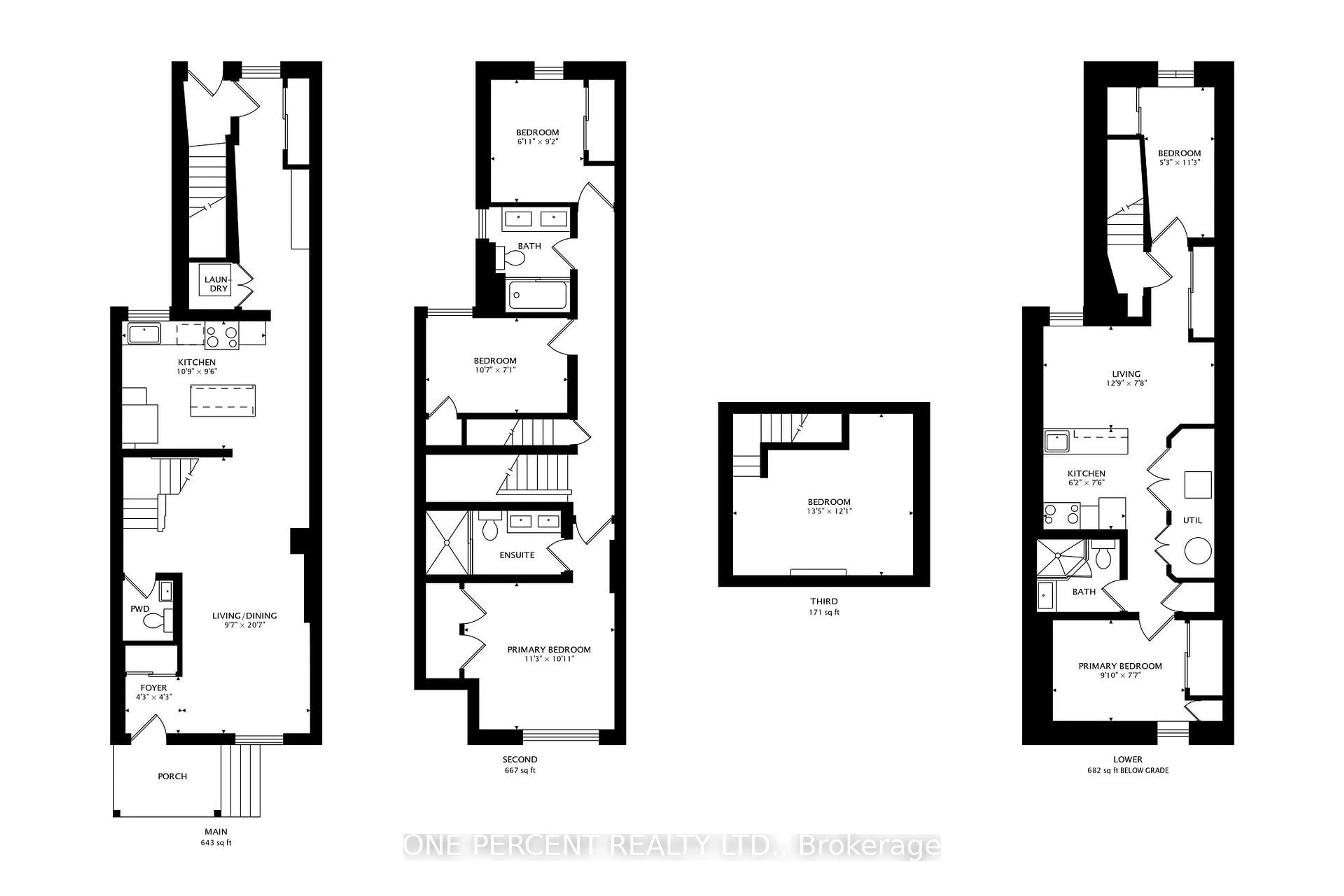 Floor plan for 756 Richmond St, Toronto Ontario M6J 1C5