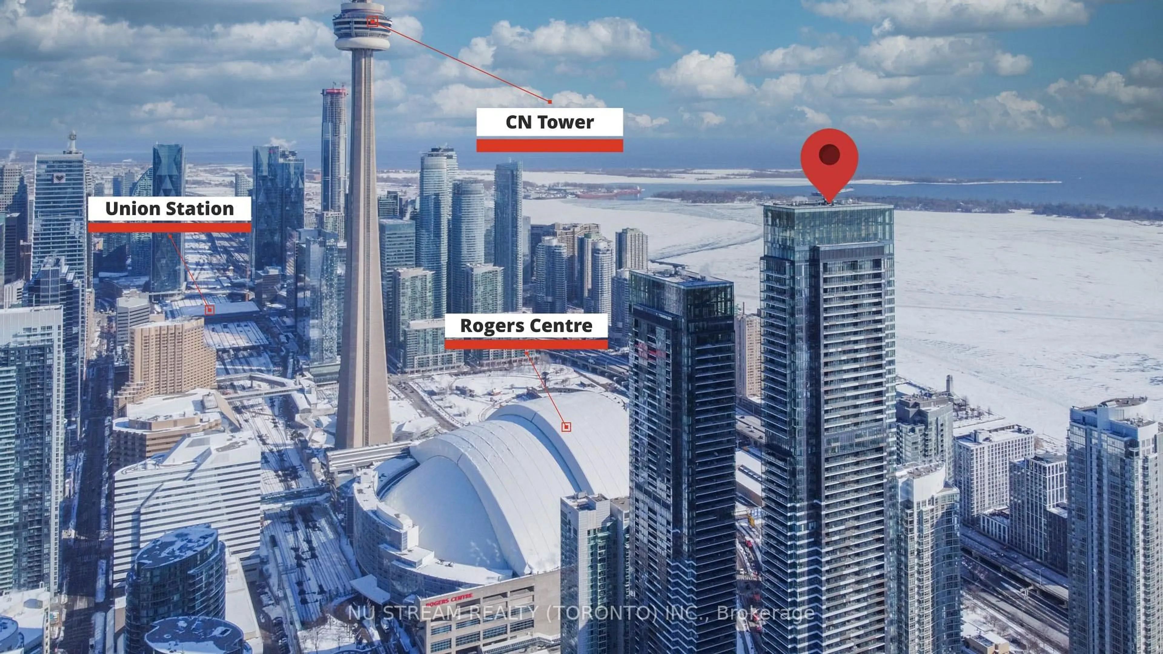 Picture of a map for 3 CONCORD CITYPLACE Way #4609, Toronto Ontario M5V 0X4