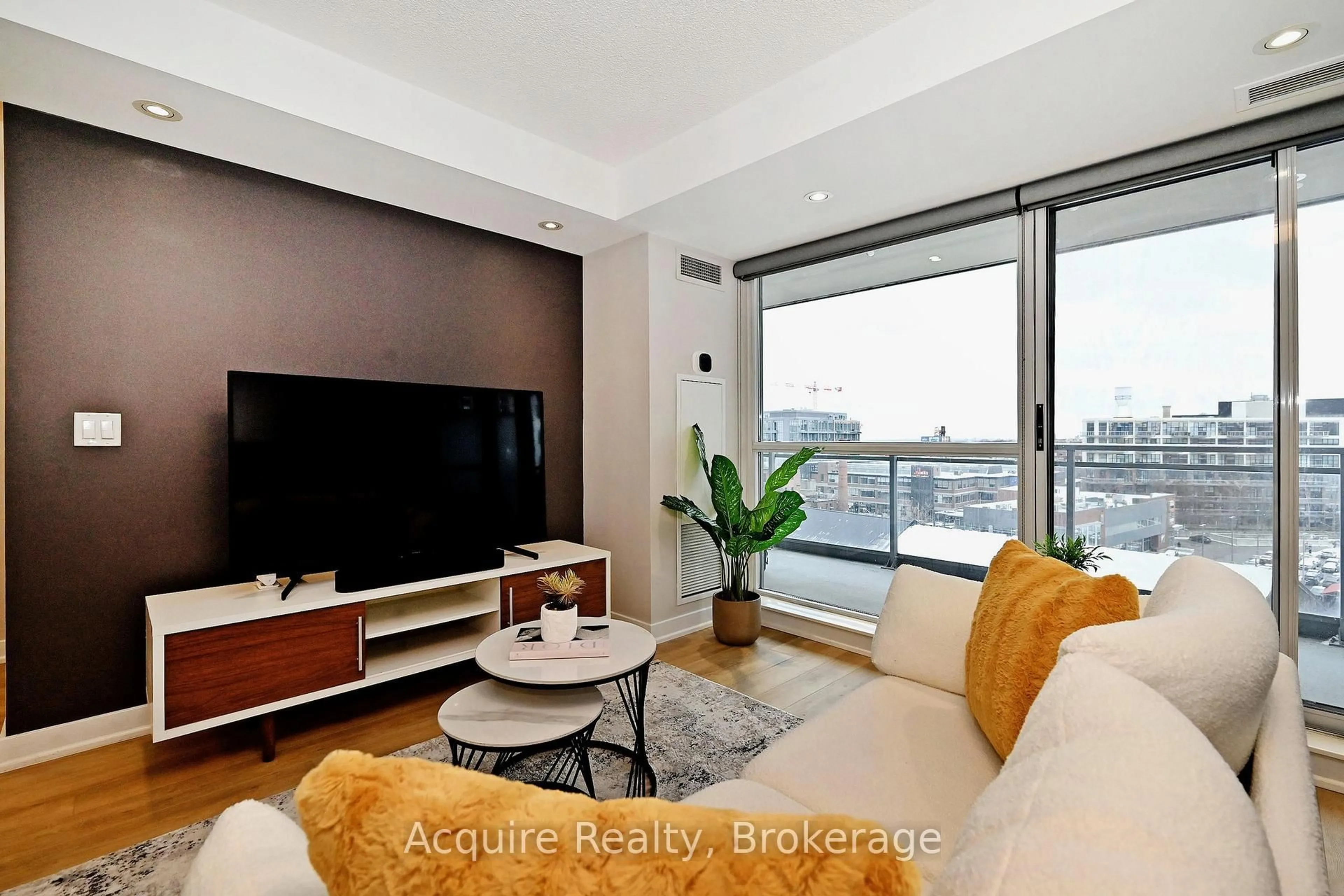 Living room with furniture, unknown for 100 Western Battery Rd #705, Toronto Ontario M6K 3S2