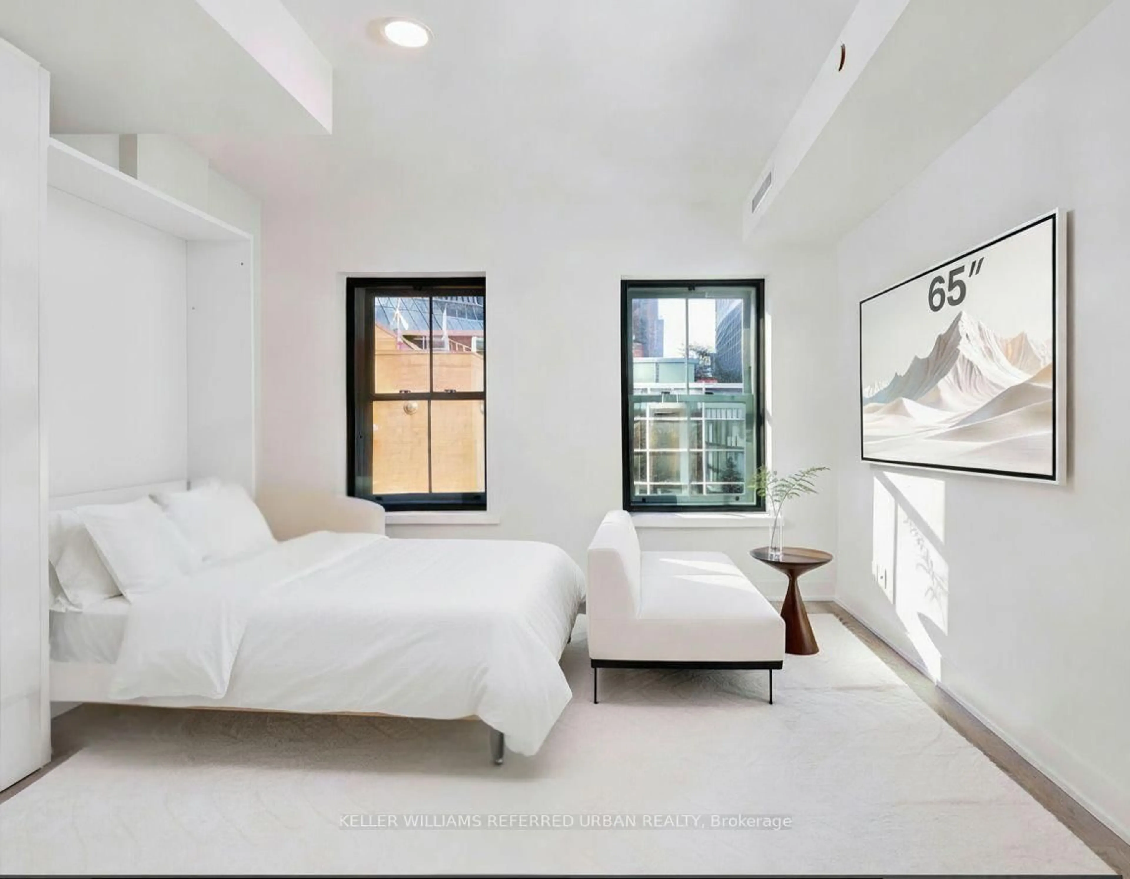 Bedroom with bed, unknown for 8 Cumberland St #301, Toronto Ontario M4W 0B6