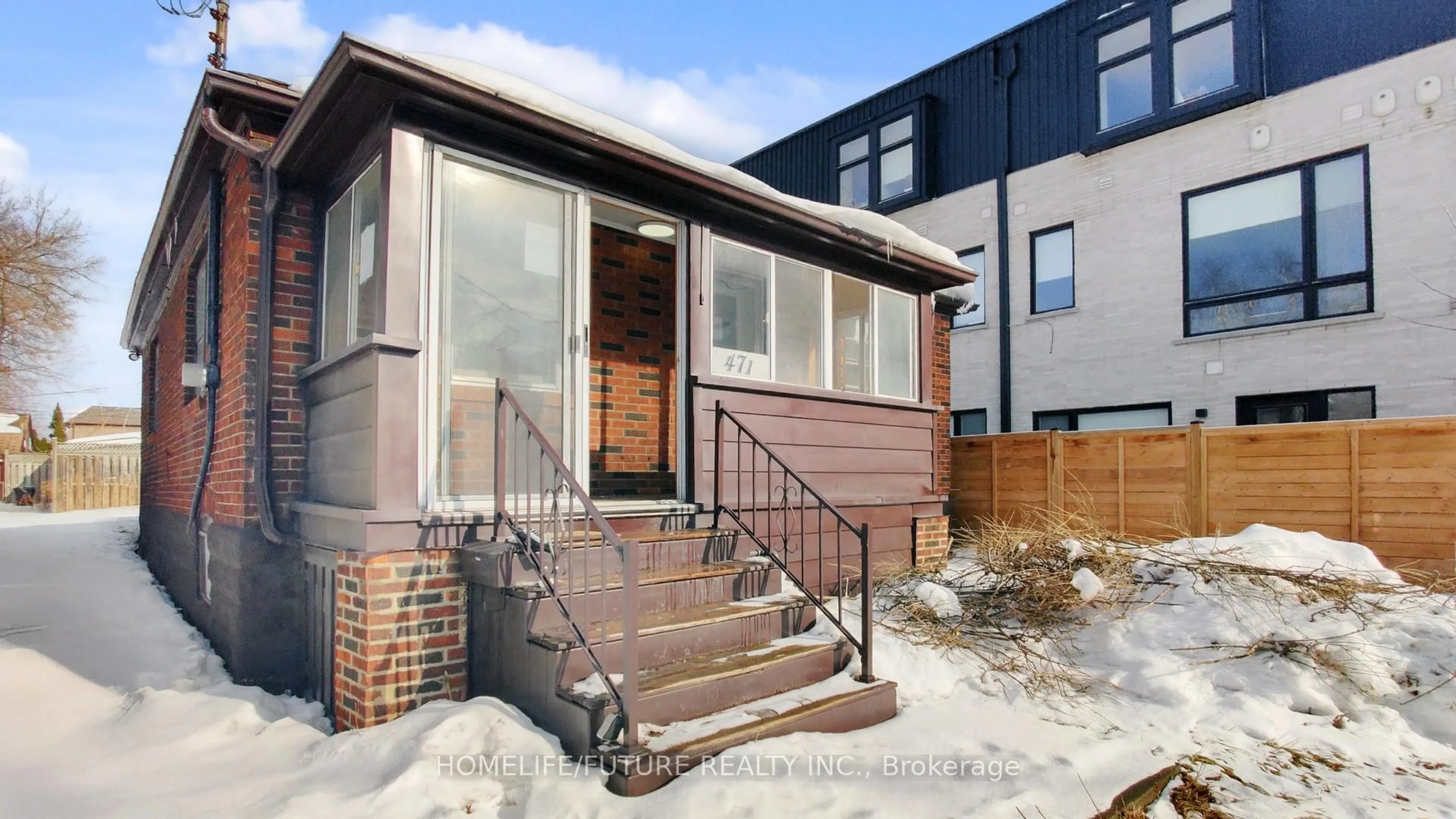 Home with brick exterior material, street for 471 Vaughan Rd, Toronto Ontario M6C 2P5