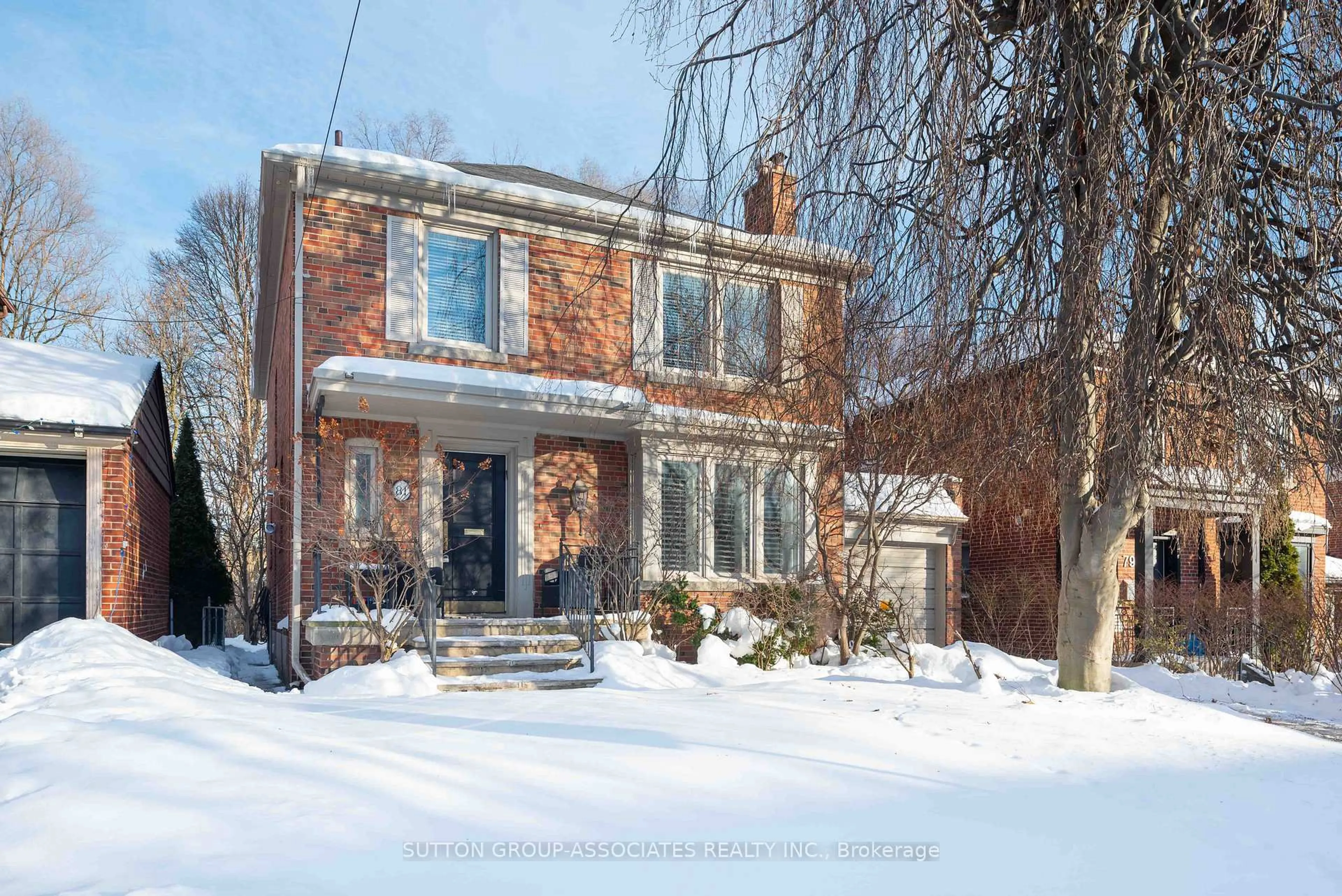 Home with brick exterior material, street for 81 Chiltern Hill Rd, Toronto Ontario M6C 3B6