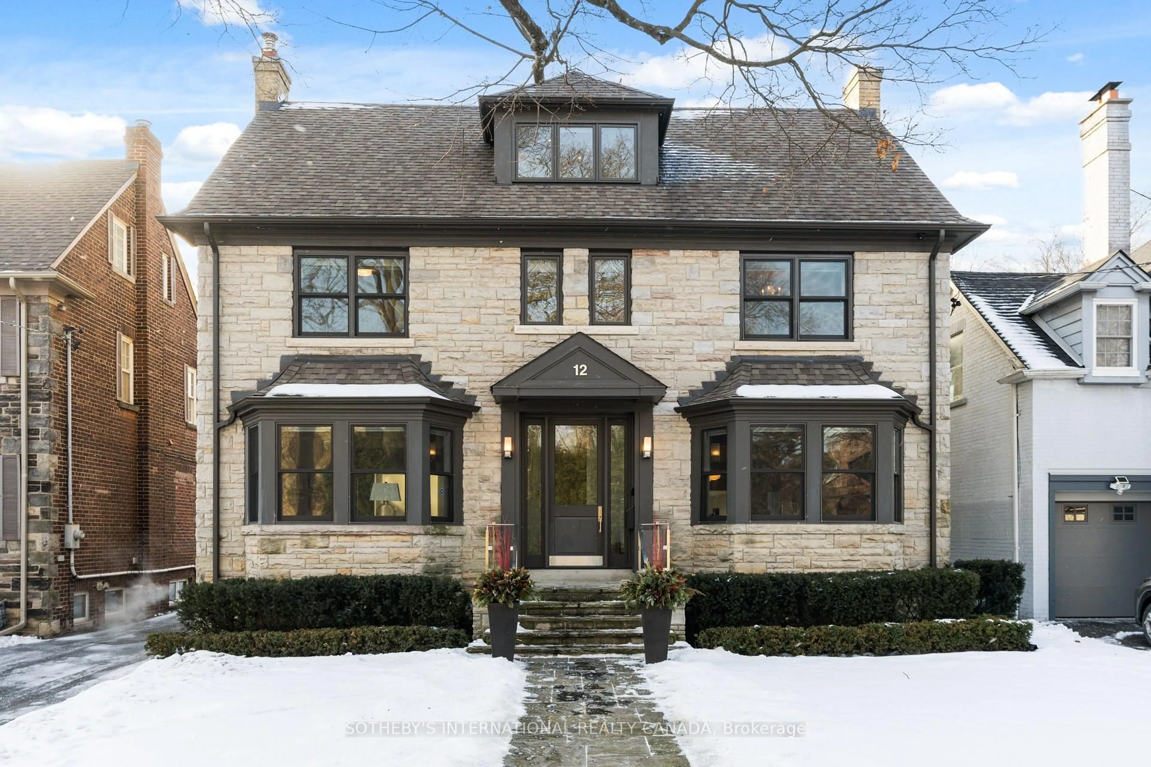 Home with brick exterior material, street for 12 Highland Cres, Toronto Ontario M4W 2S7