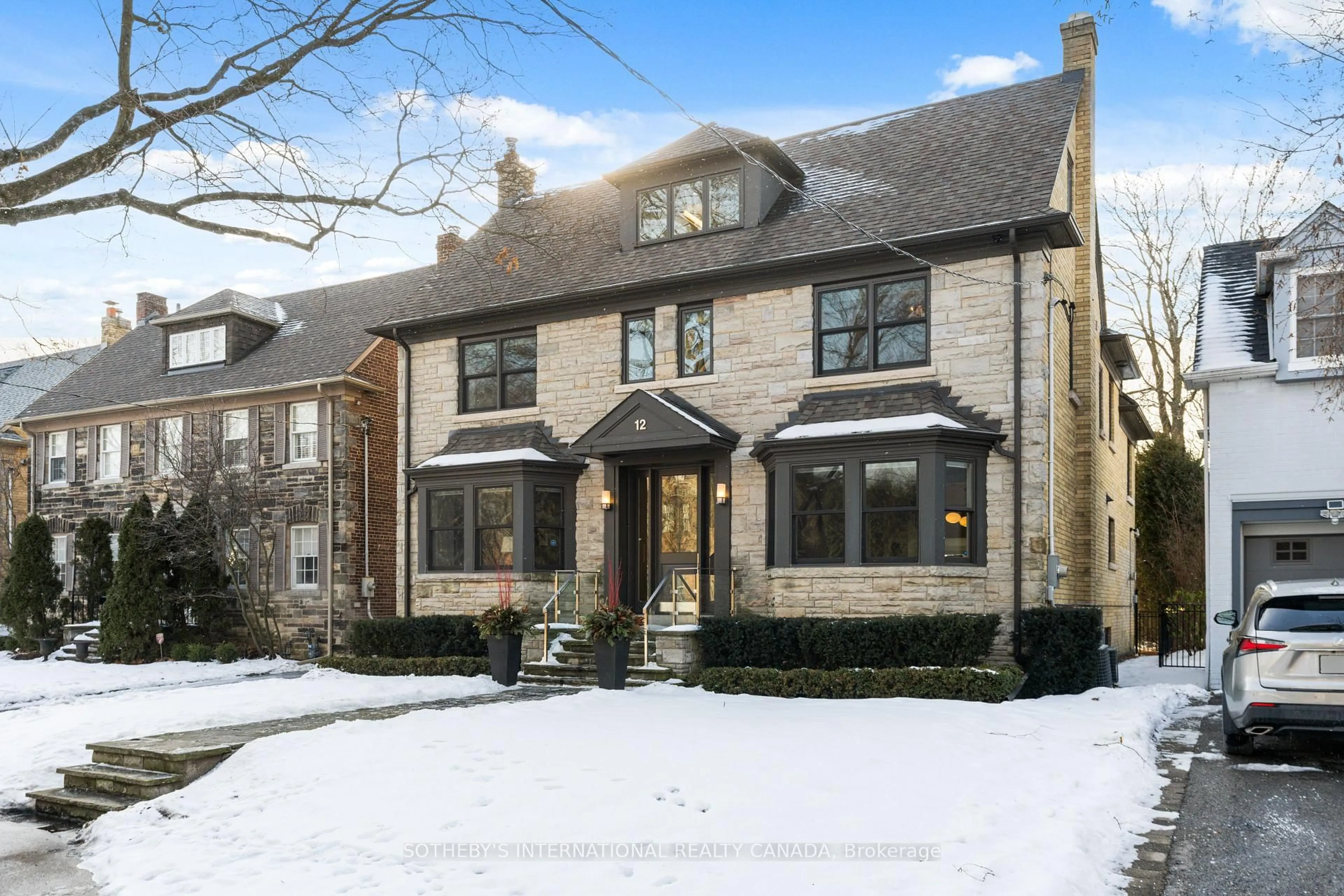 Home with brick exterior material, street for 12 Highland Cres, Toronto Ontario M4W 2S7