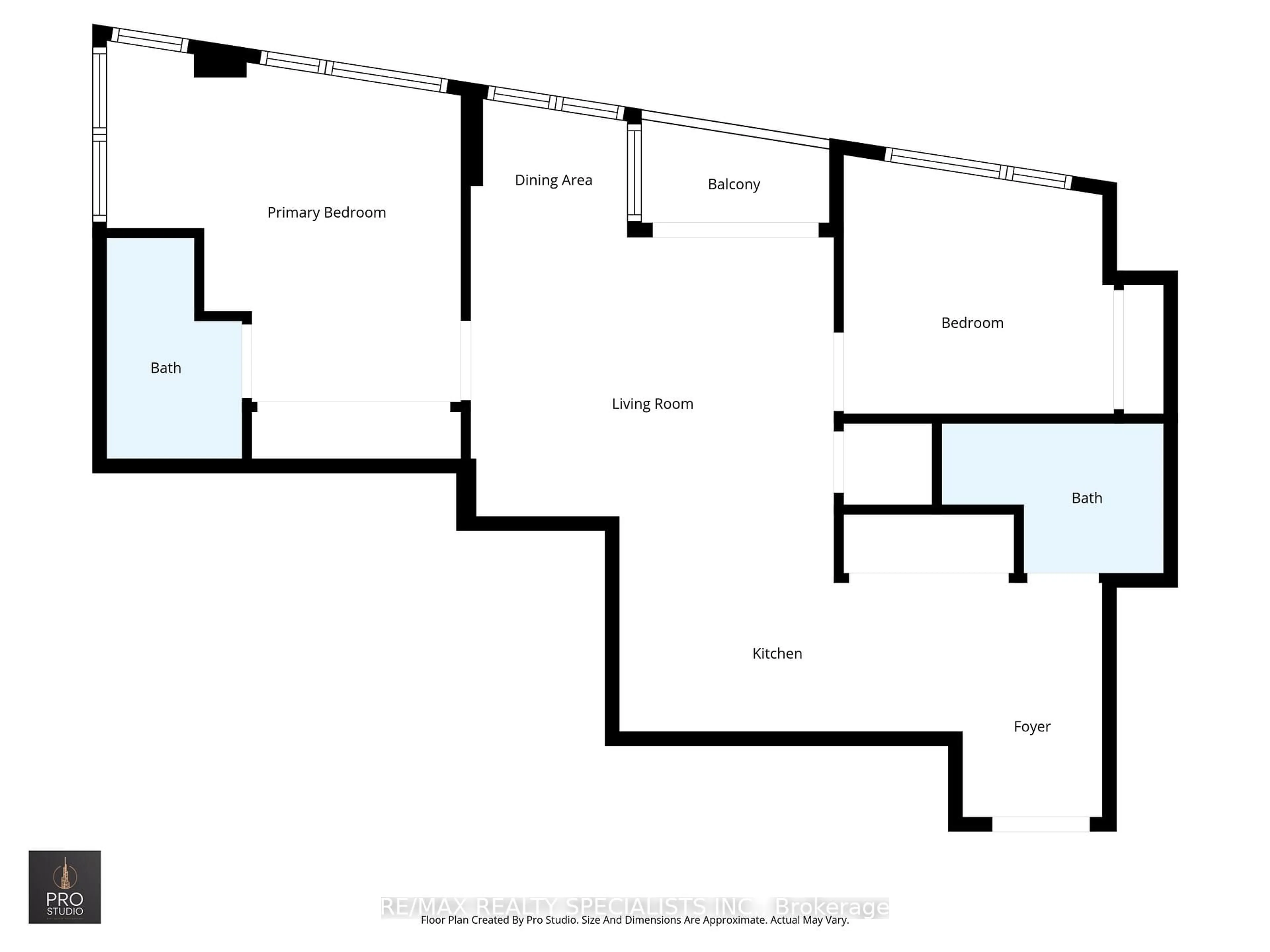 Floor plan for 50 Ordnance St #3505, Toronto Ontario M6K 0C9