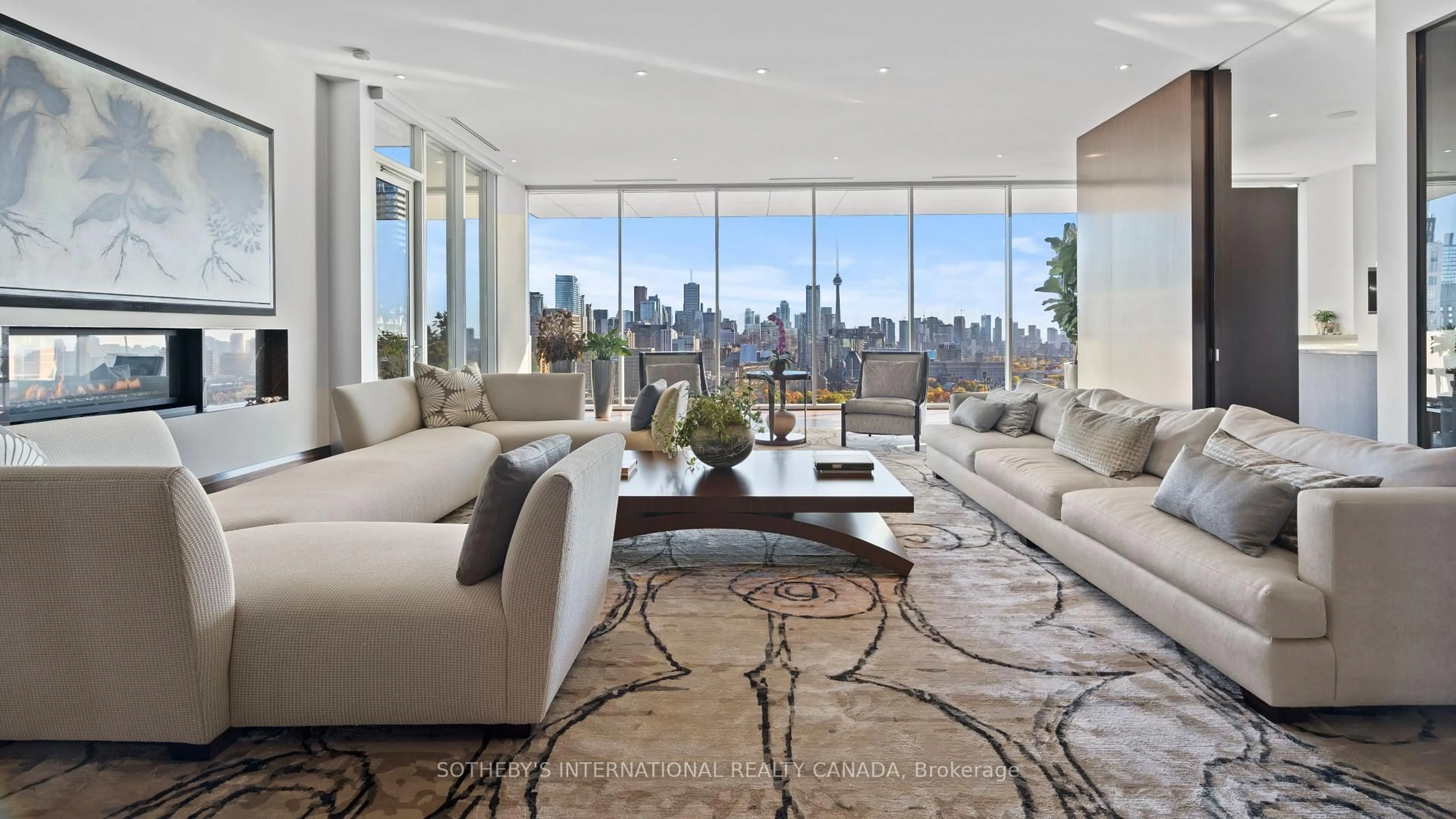 Living room with furniture, unknown for 155 Cumberland St #1700, Toronto Ontario M5R 1A2