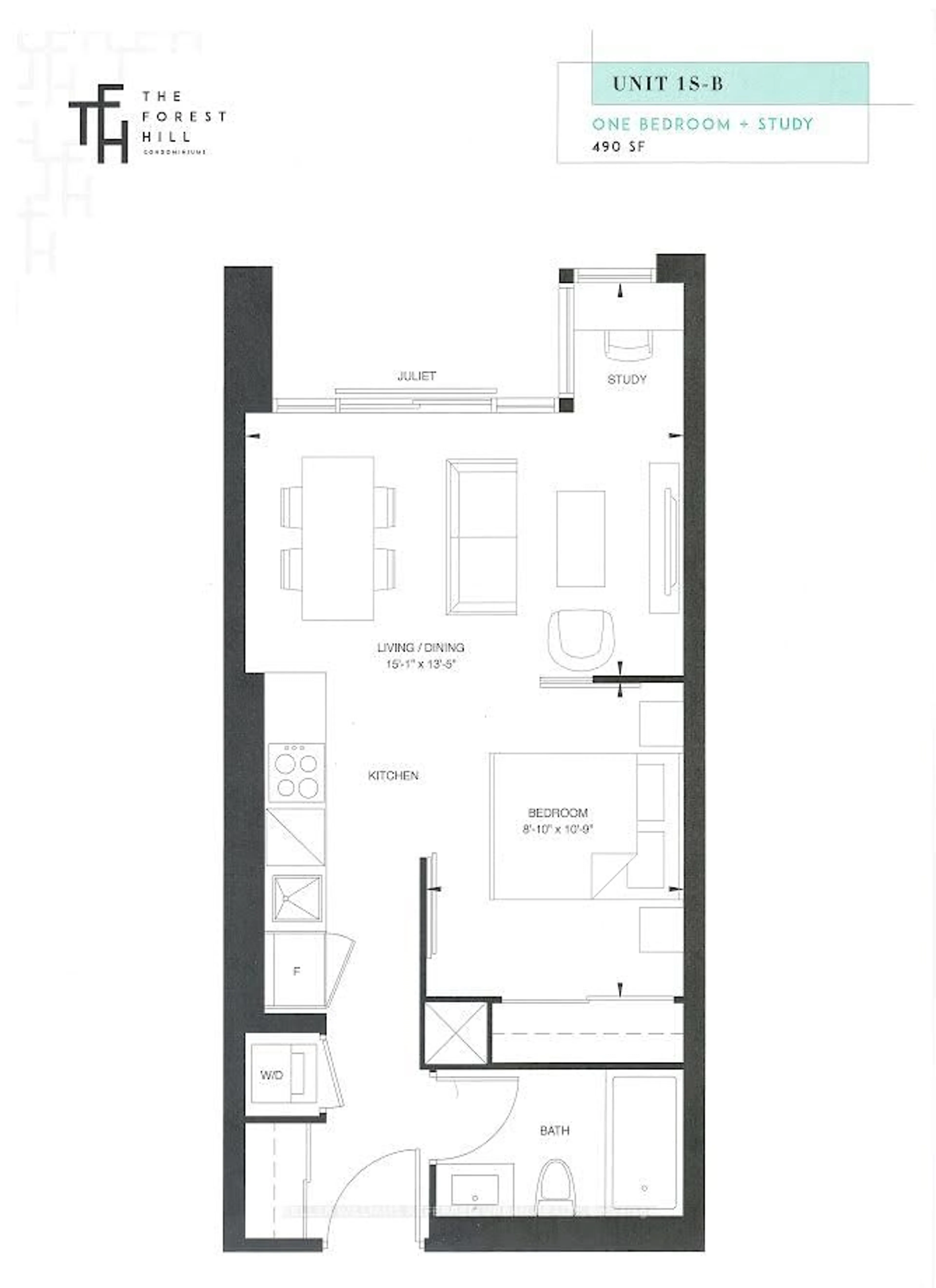 Floor plan for 2020 Bathurst St #322, Toronto Ontario M5P 0A6