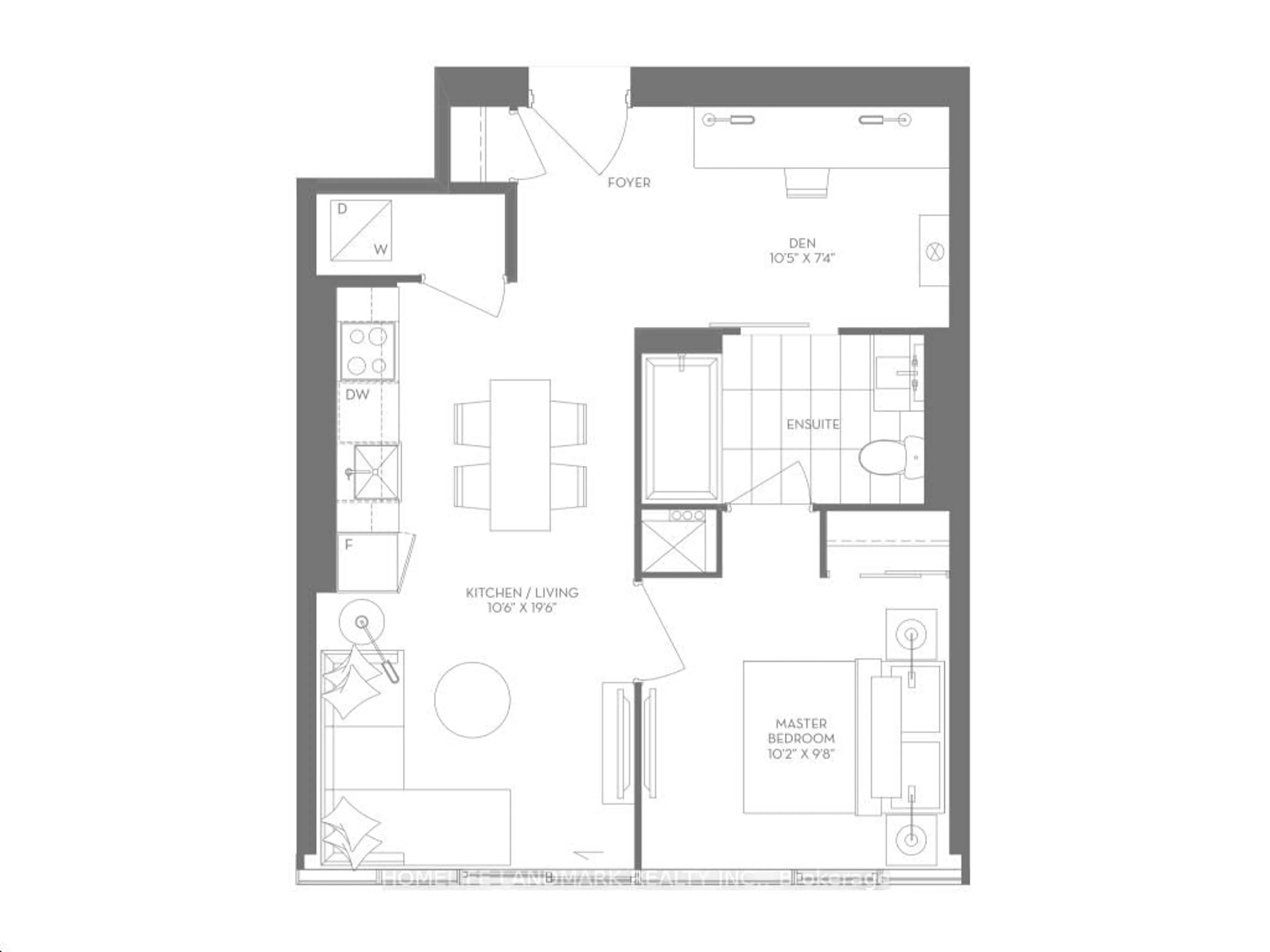 Floor plan for 8 Cumberland St #3804, Toronto Ontario M4W 0B6