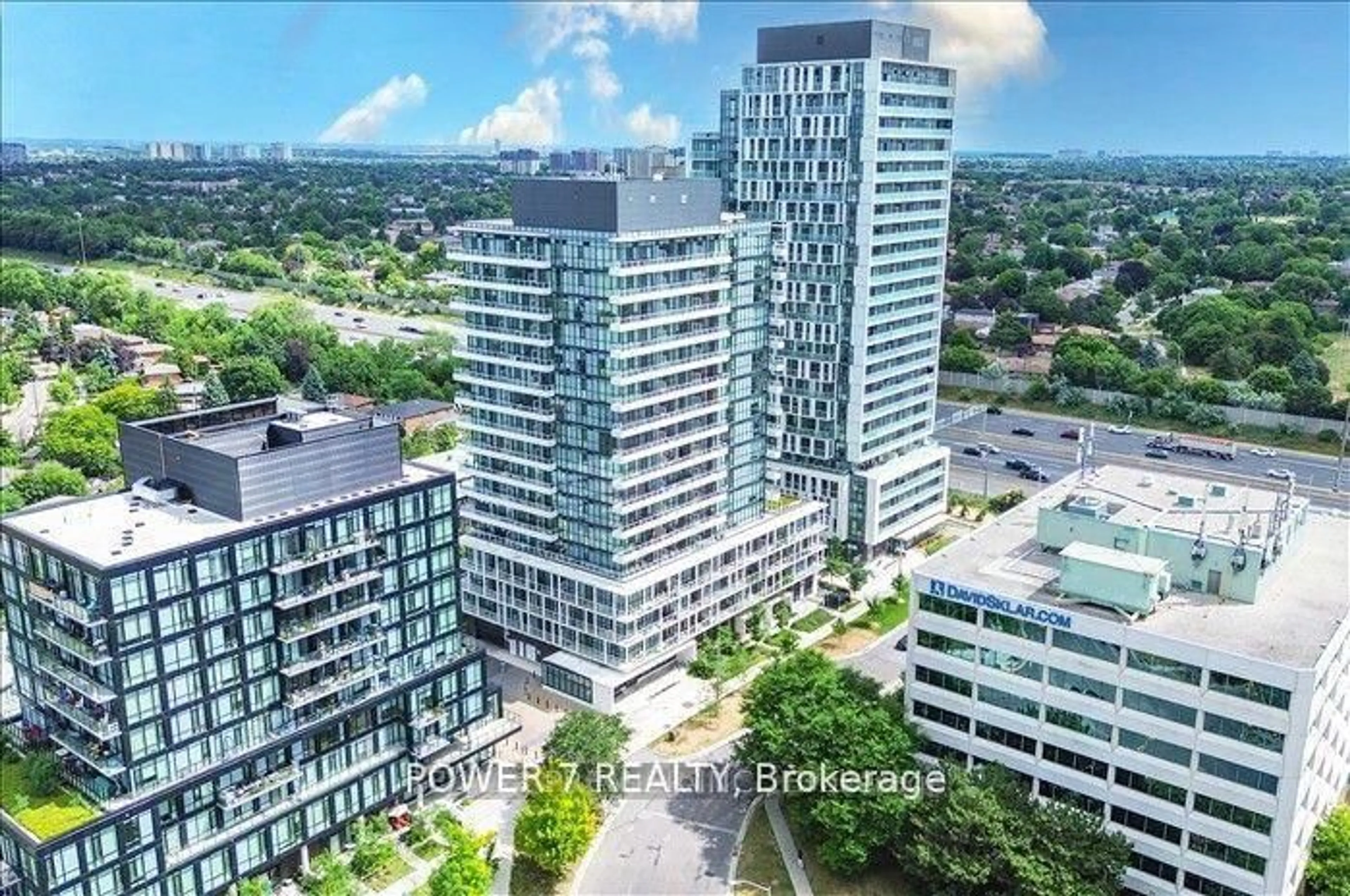 A pic from outside/outdoor area/front of a property/back of a property/a pic from drone, city buildings view from balcony for 180 Fairview Mall Dr #1705, Toronto Ontario M2J 4T1