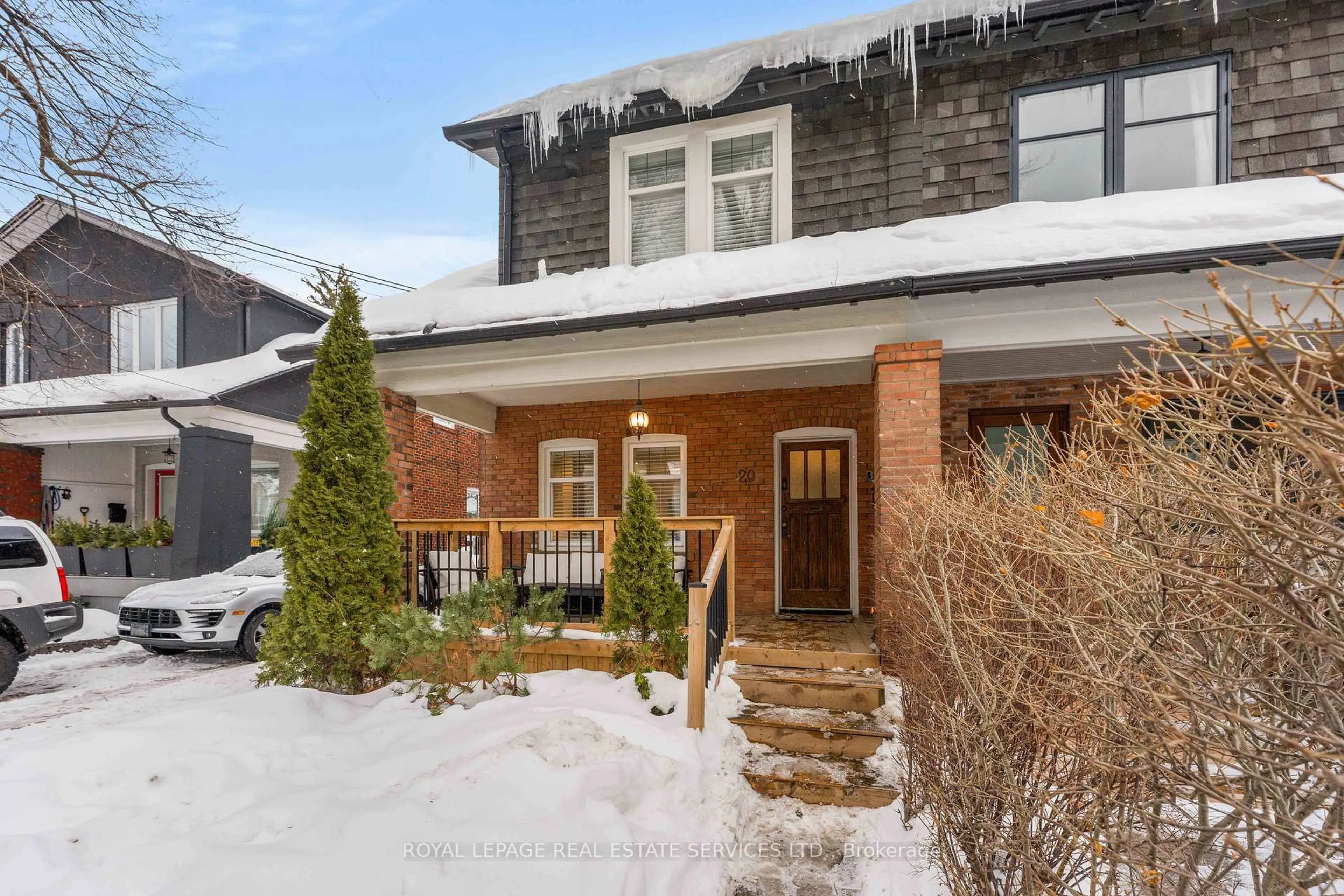 Home with brick exterior material, street for 20 Roslin Ave, Toronto Ontario M4N 1Y9