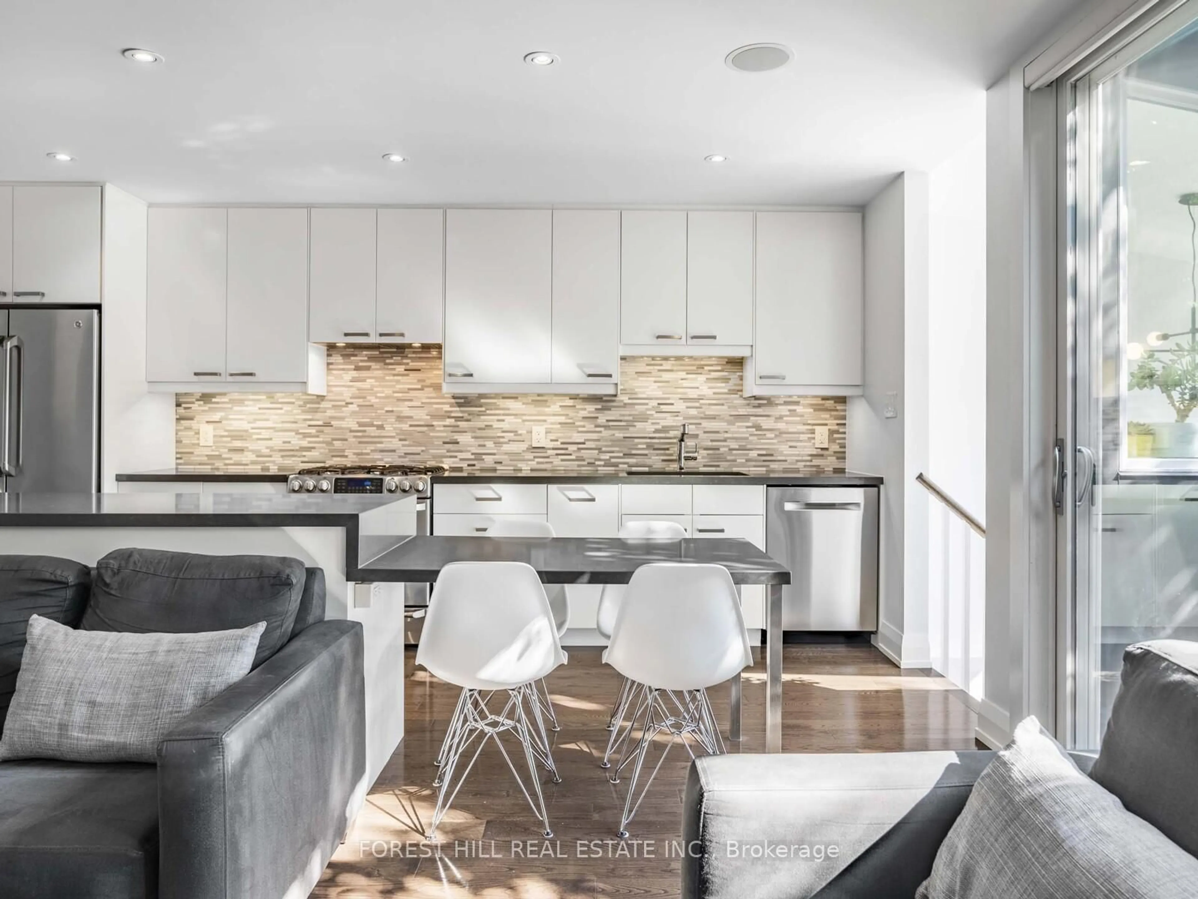 Contemporary kitchen, ceramic/tile floor for 183 Wychwood Ave, Toronto Ontario M6C 2T4