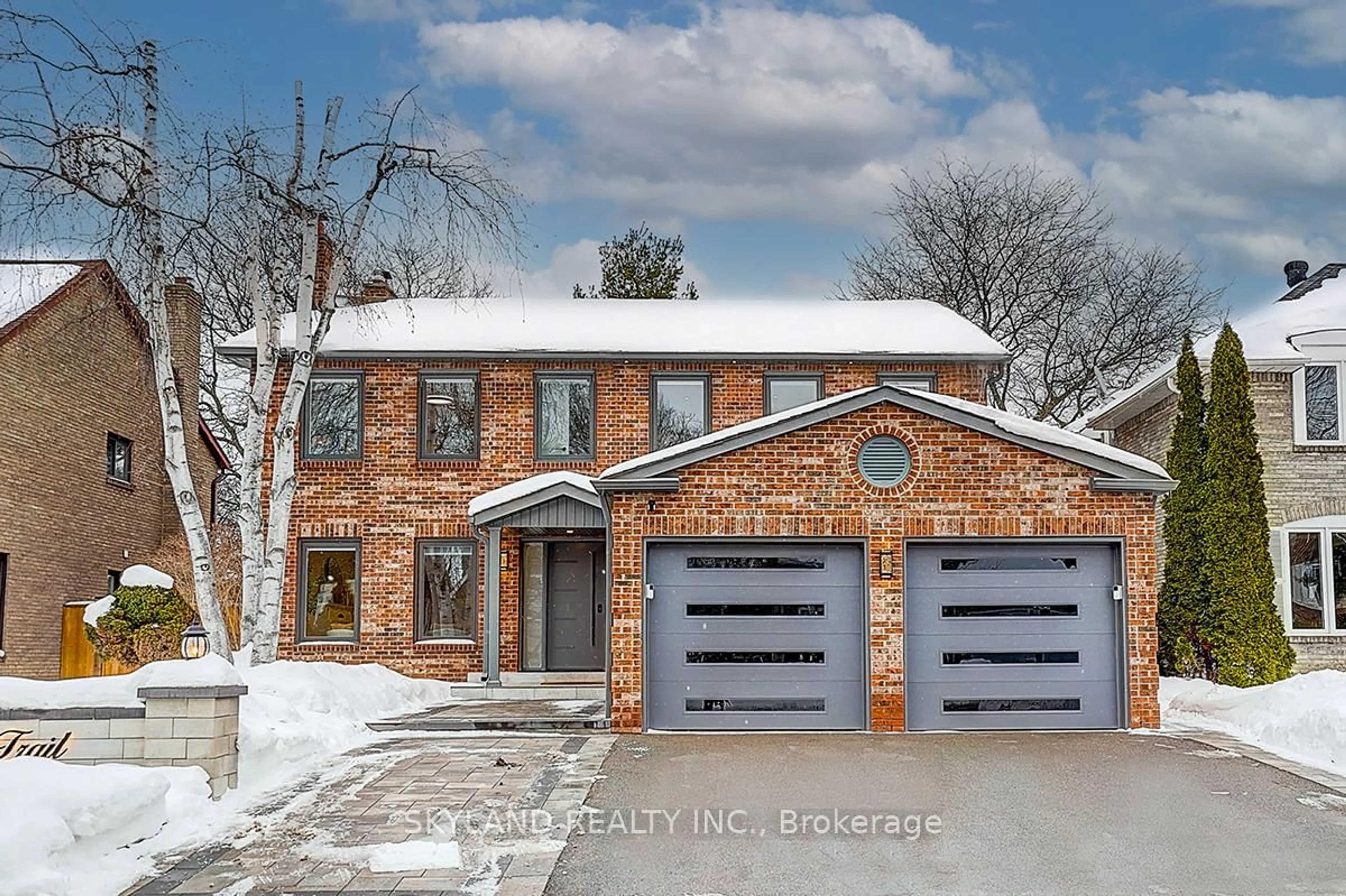 Home with brick exterior material, street for 283 Hidden Tr, Toronto Ontario M2R 3S7