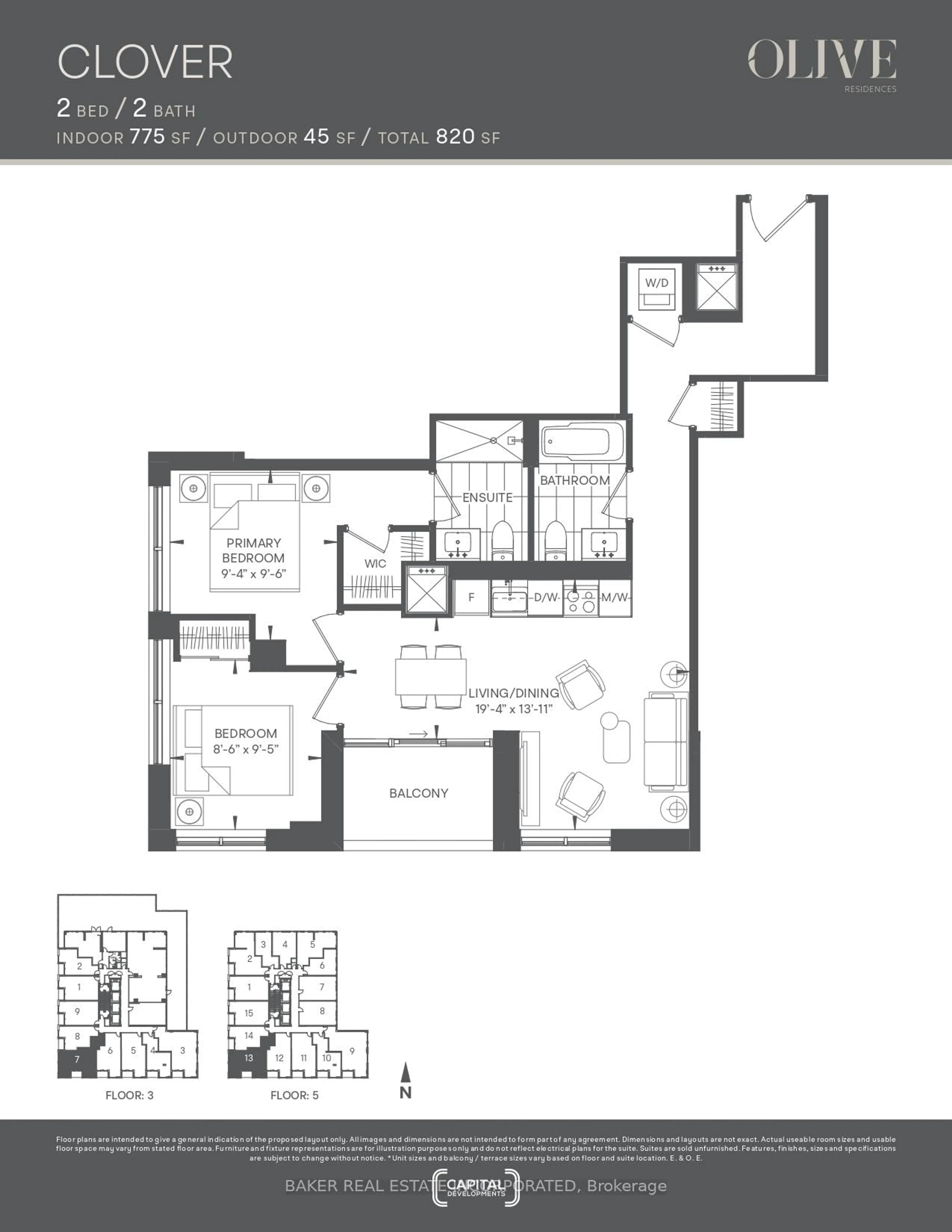 Floor plan for 36 Olive Ave #513, Toronto Ontario M2N 0M4