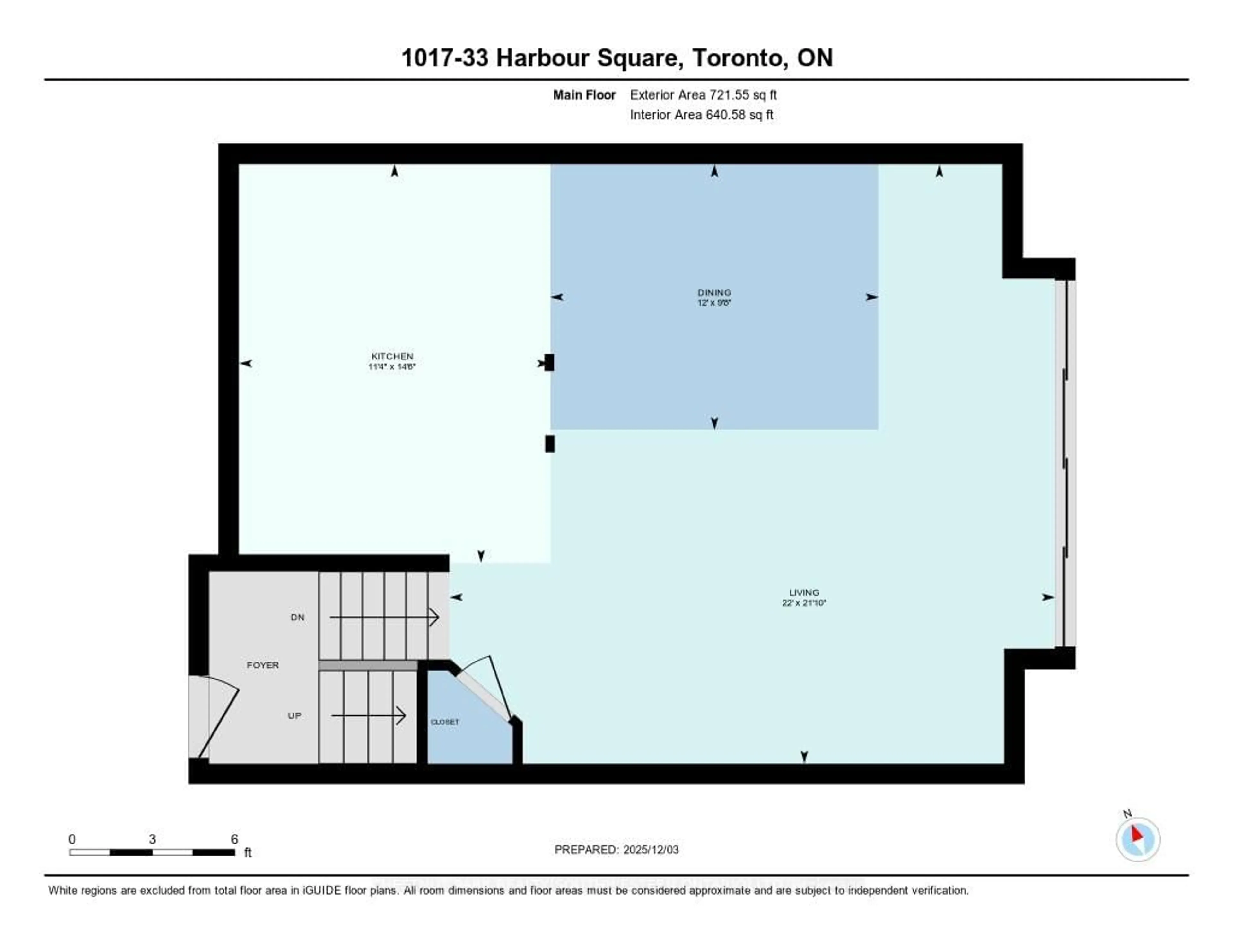 Floor plan for 33 Harbour Sq #1017, Toronto Ontario M5J 2G2