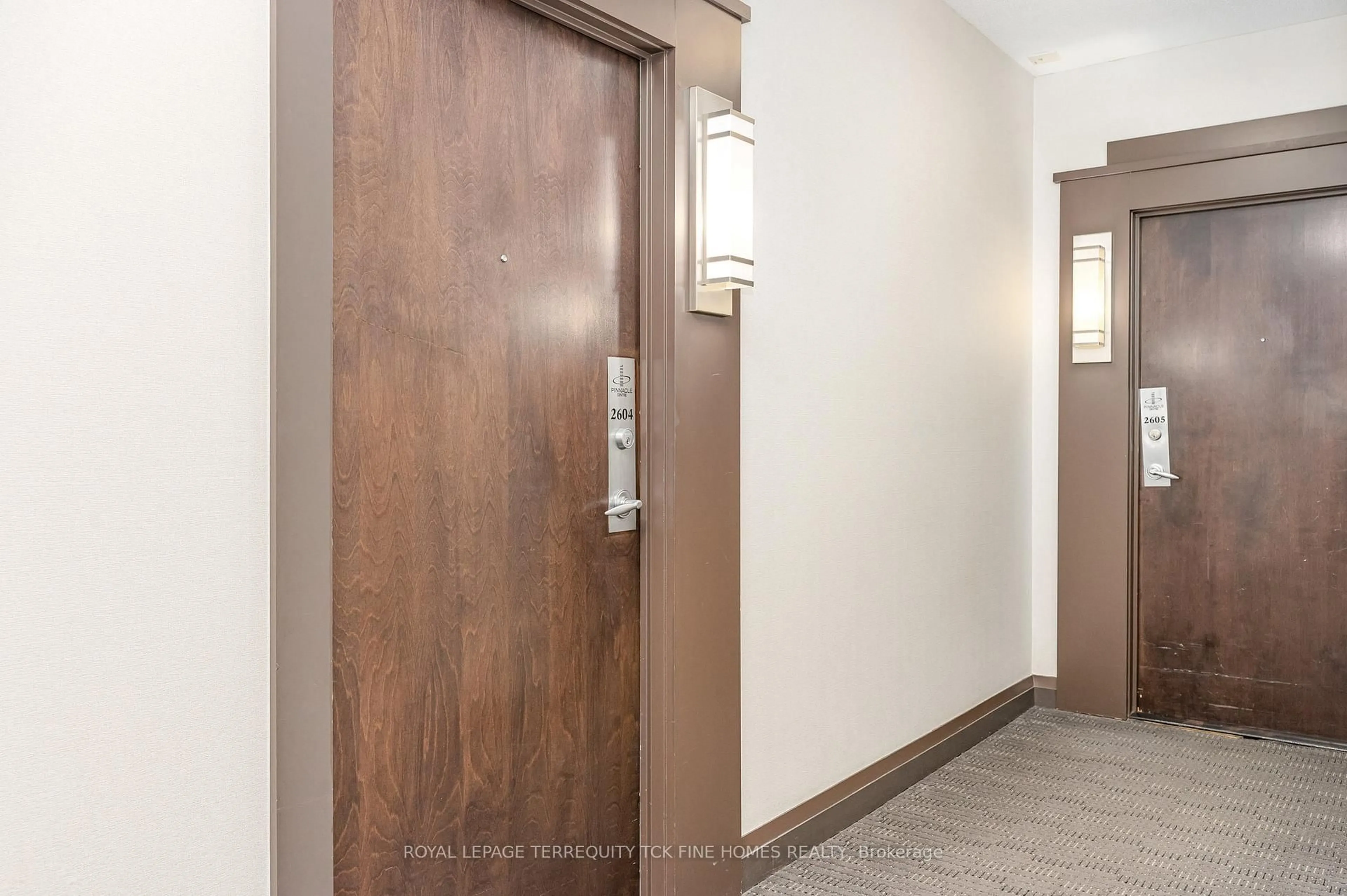 Indoor entryway for 16 Yonge St #2604, Toronto Ontario M5E 2A1