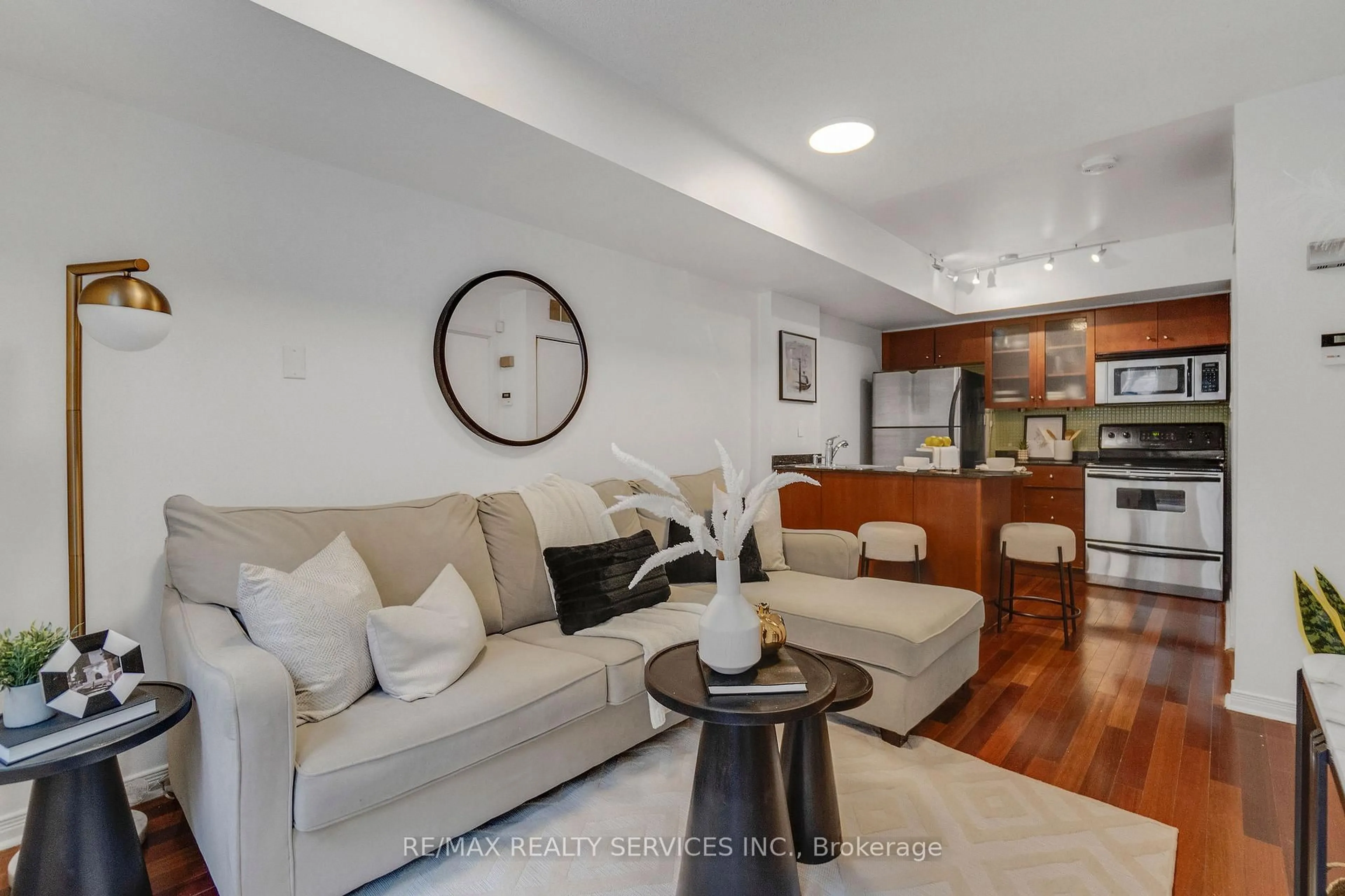 Living room with furniture, unknown for 38 Western Battery Rd #632, Toronto Ontario M6K 3N9