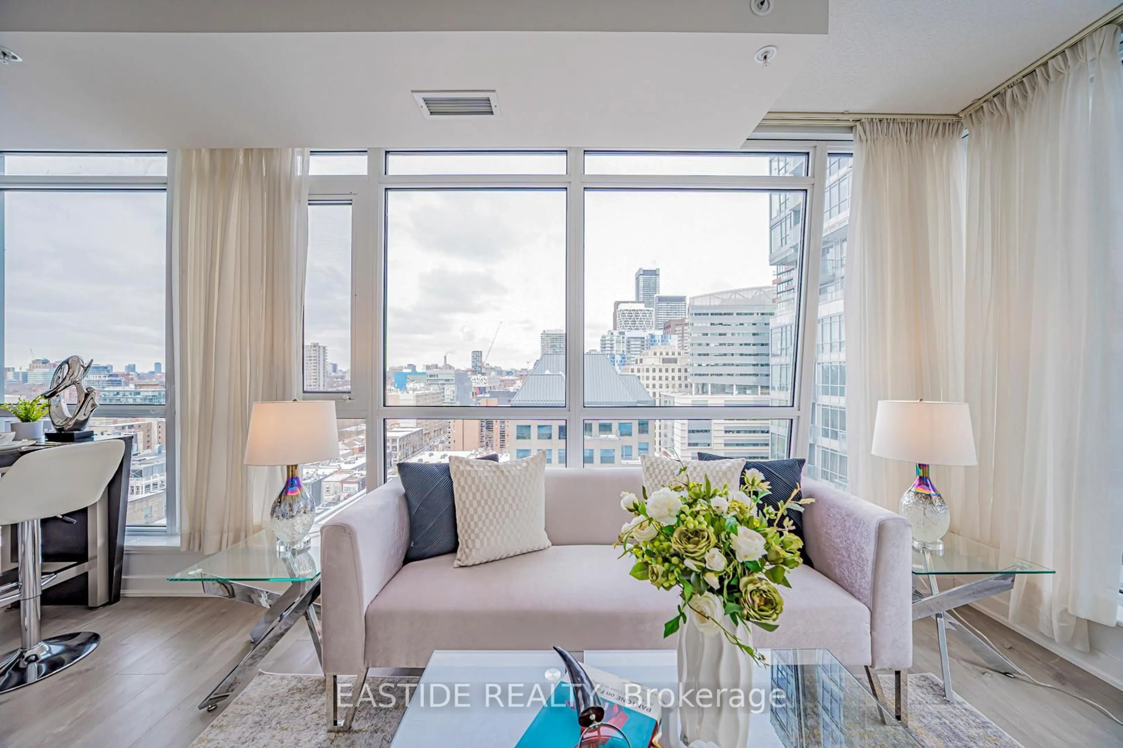 Living room with furniture, unknown for 30 Nelson St #1502, Toronto Ontario M5V 0H5