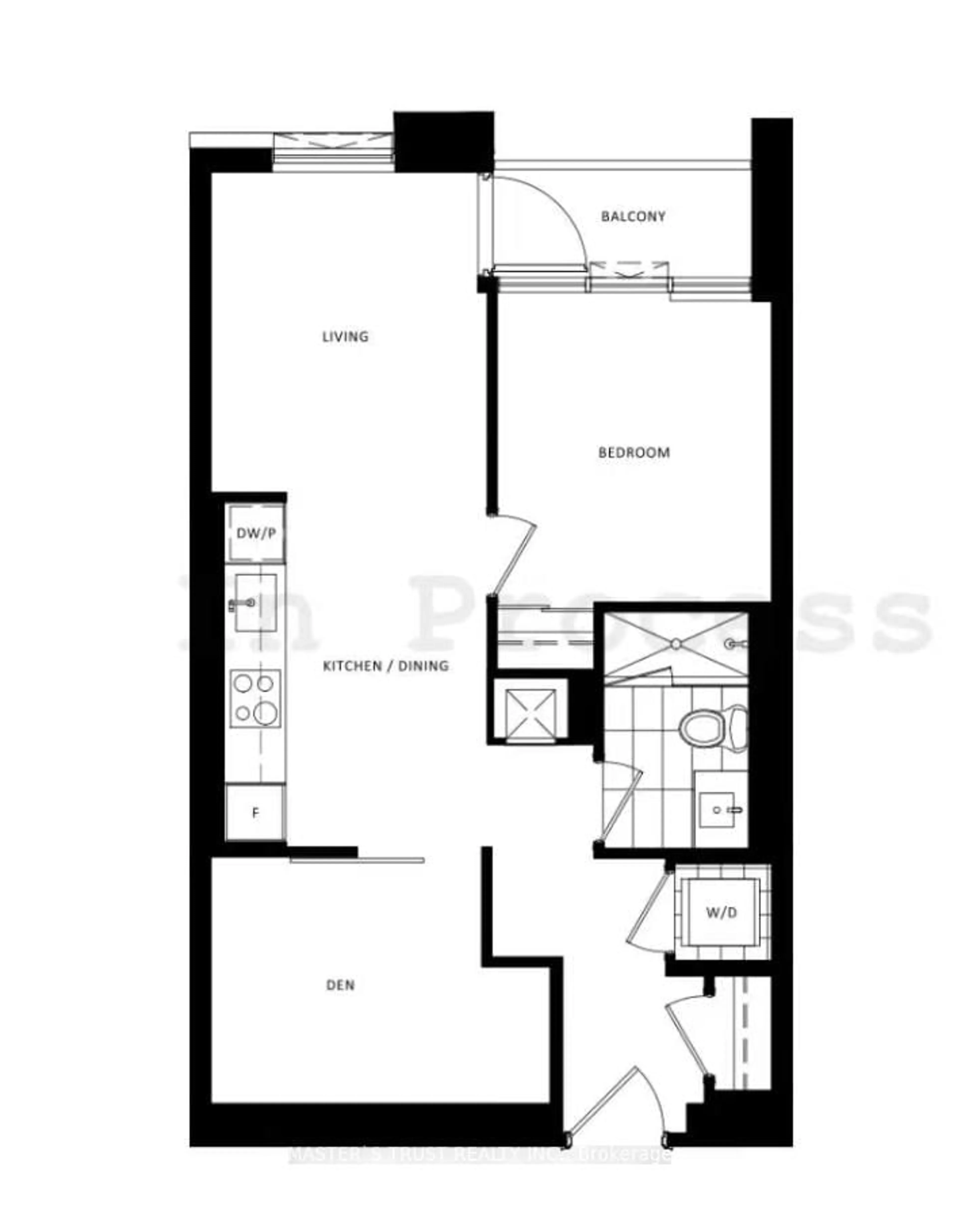 Floor plan for 603 Sherbourne St #2606, Toronto Ontario M4X 0A4