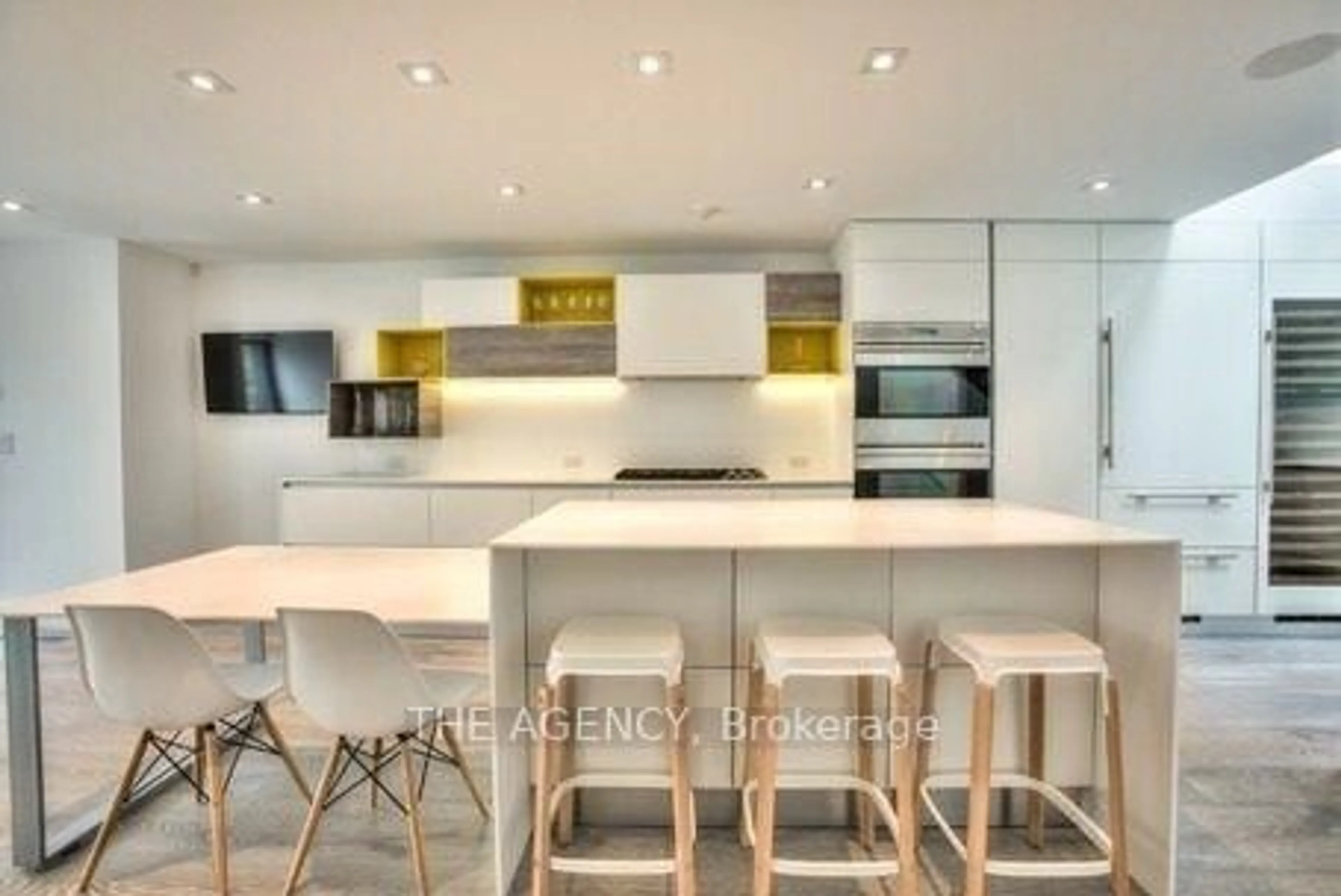 Contemporary kitchen, ceramic/tile floor for 41 Berryman St, Toronto Ontario M5R 1M7