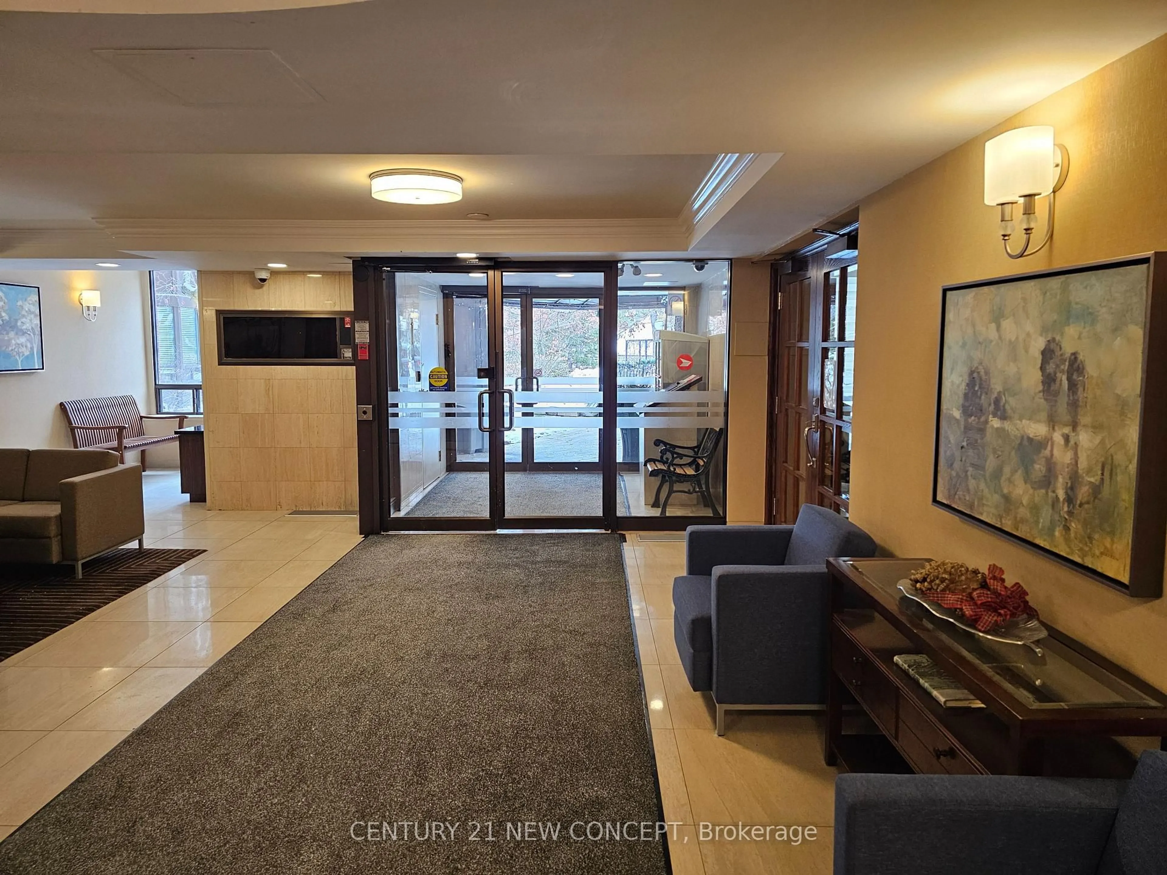 Indoor foyer for 255 The Donway West #123, Toronto Ontario M3B 3M3