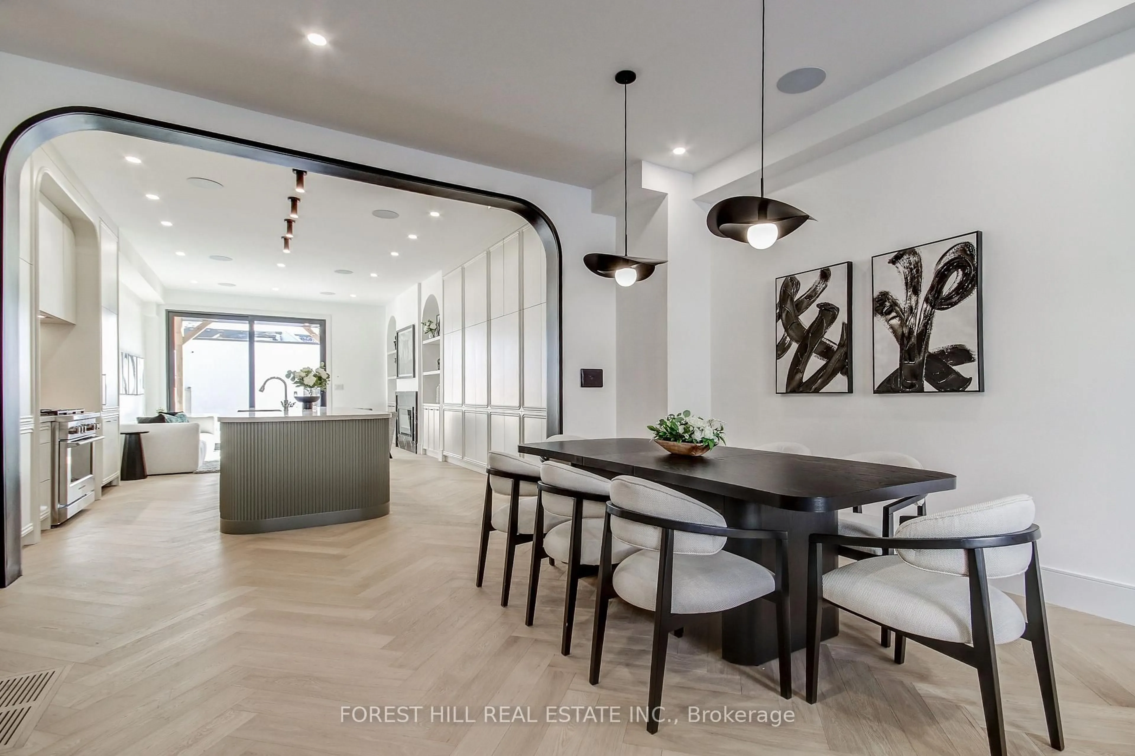 Contemporary kitchen, ceramic/tile floor for 21 Foxley St, Toronto Ontario M6J 1P9