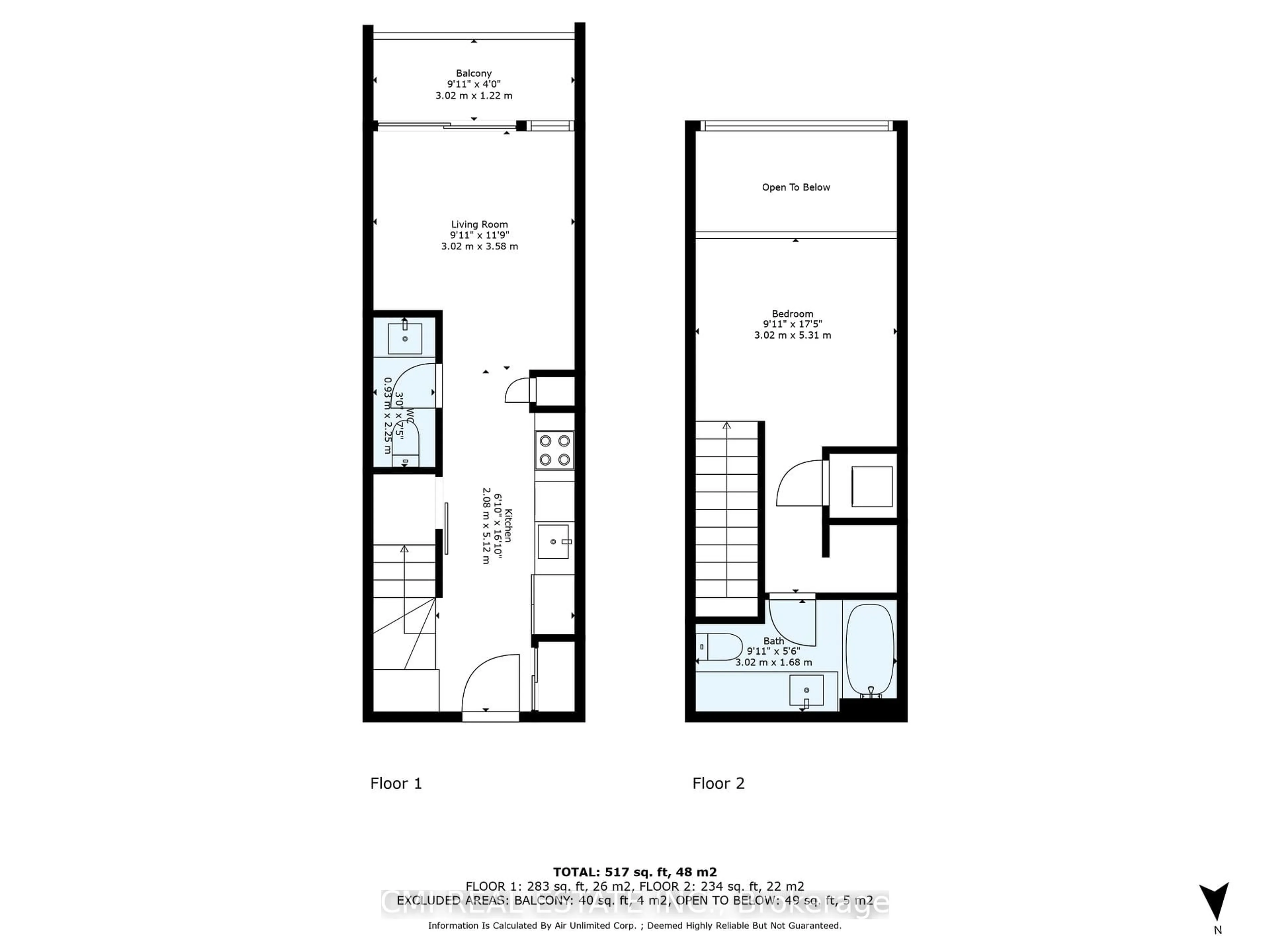 Floor plan for 21 Nelson St #LPH30, Toronto Ontario M5V 3H9