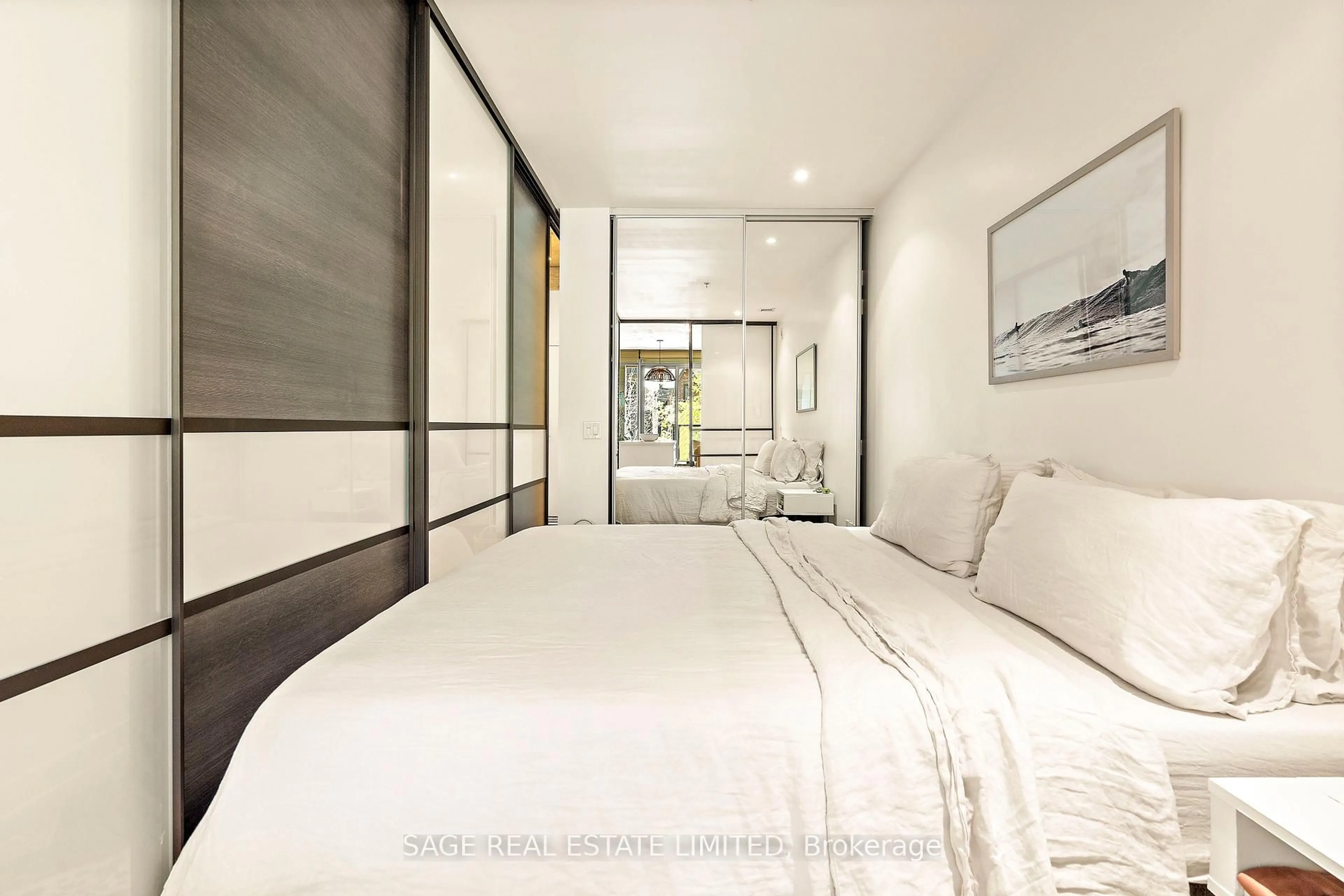 Bedroom with bed, unknown for 8 Dovercourt Rd #216, Toronto Ontario M6J 0B6