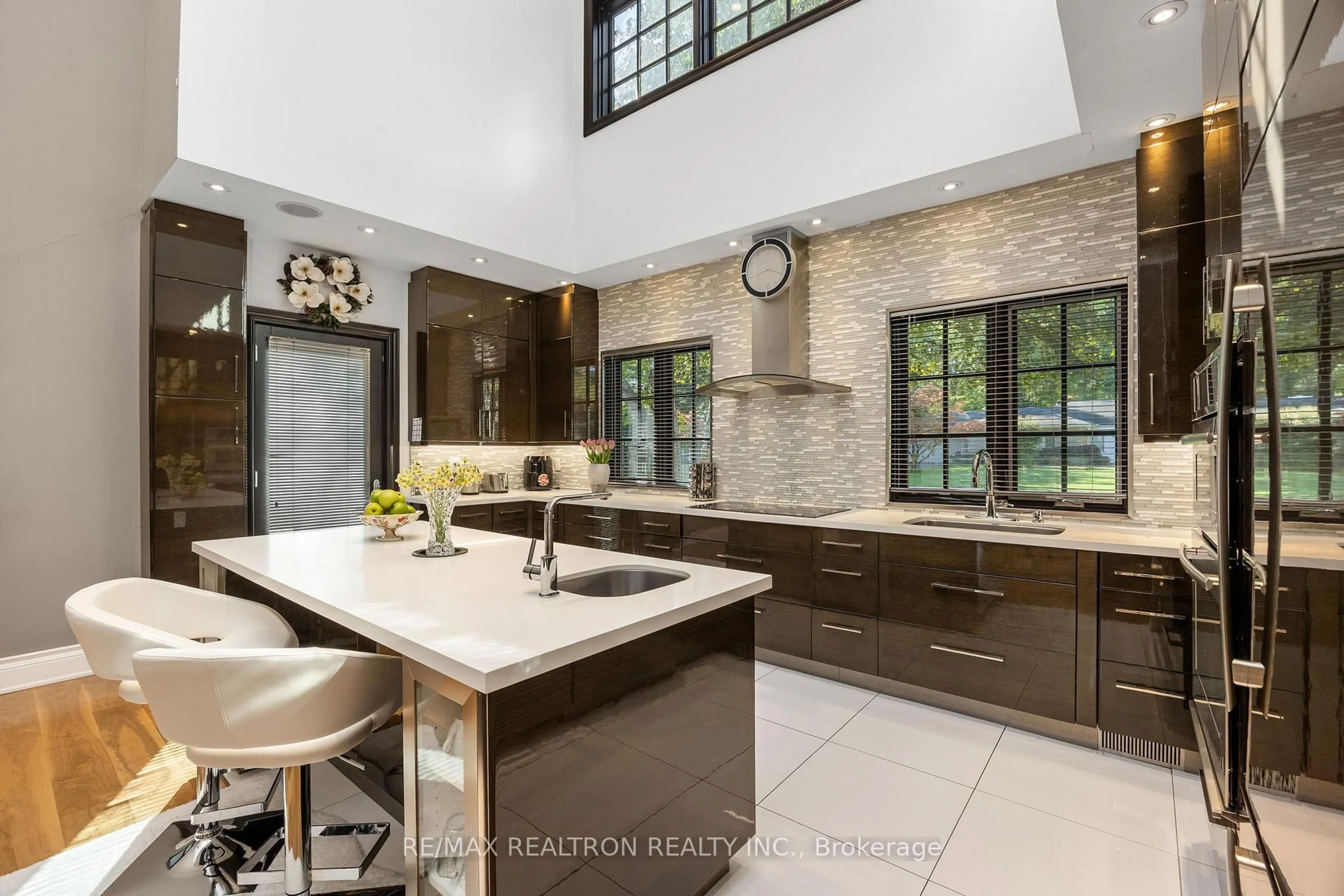 Contemporary kitchen, ceramic/tile floor for 80 Forest Grove Dr, Toronto Ontario M2K 1Z7