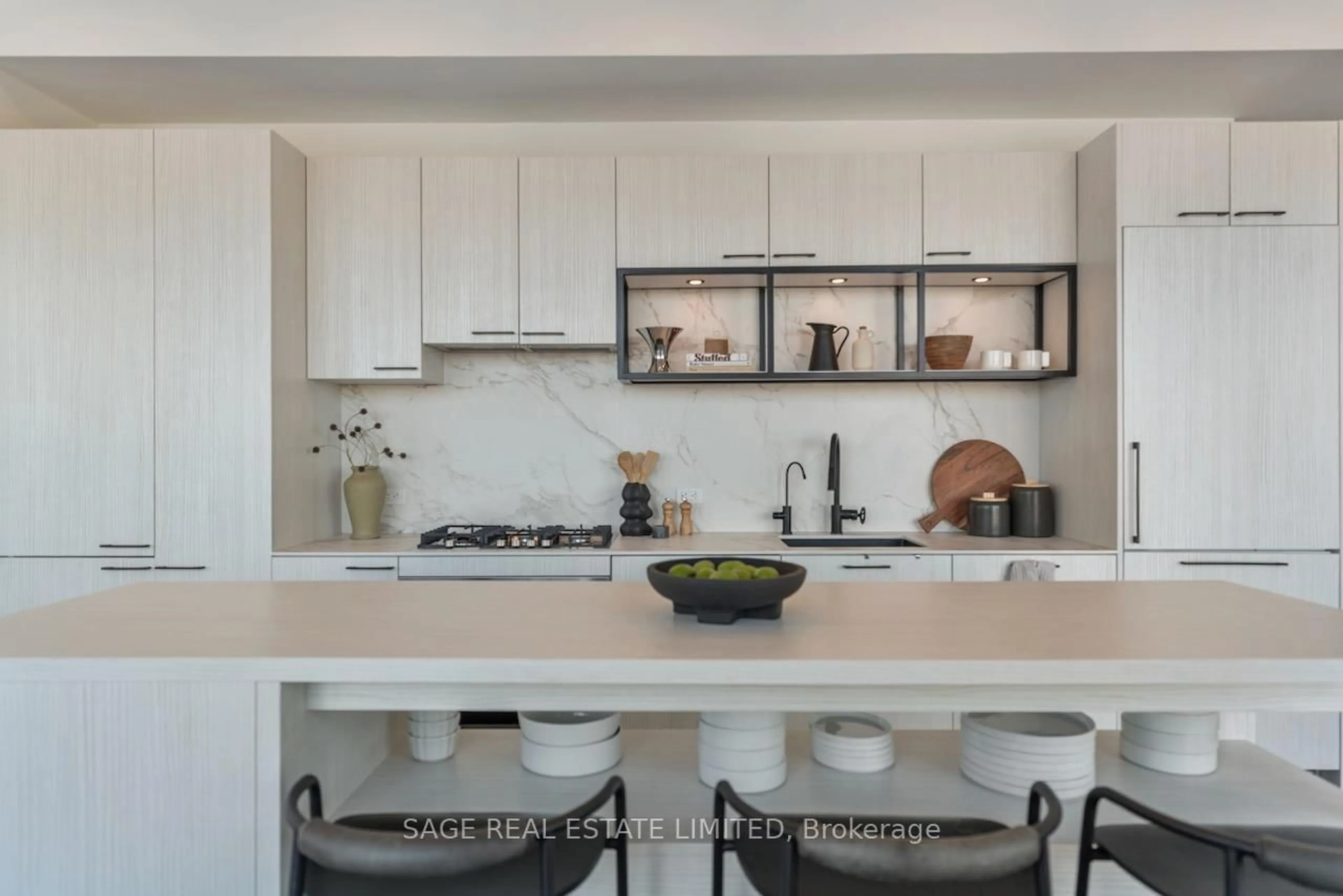 Contemporary kitchen, ceramic/tile floor for 505 Richmond St #1309, Toronto Ontario M5V 3N4