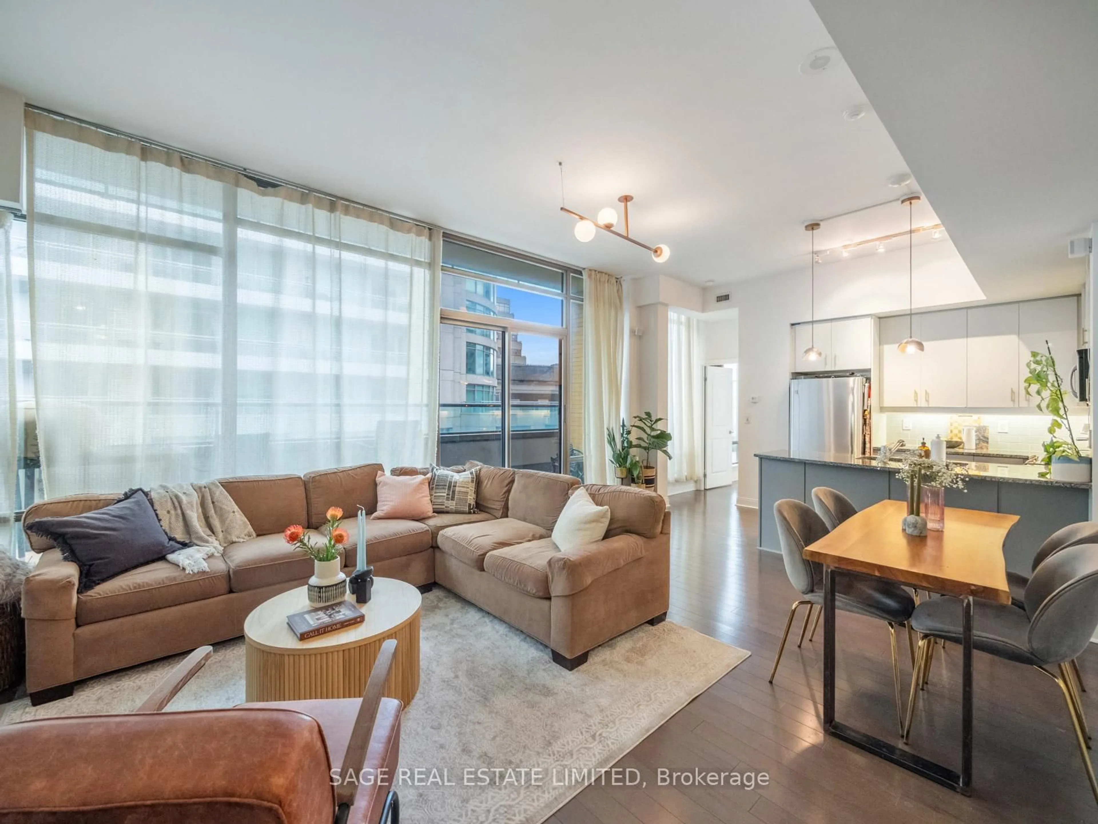 Living room with furniture, unknown for 21 Scollard St #608, Toronto Ontario M5R 1G1