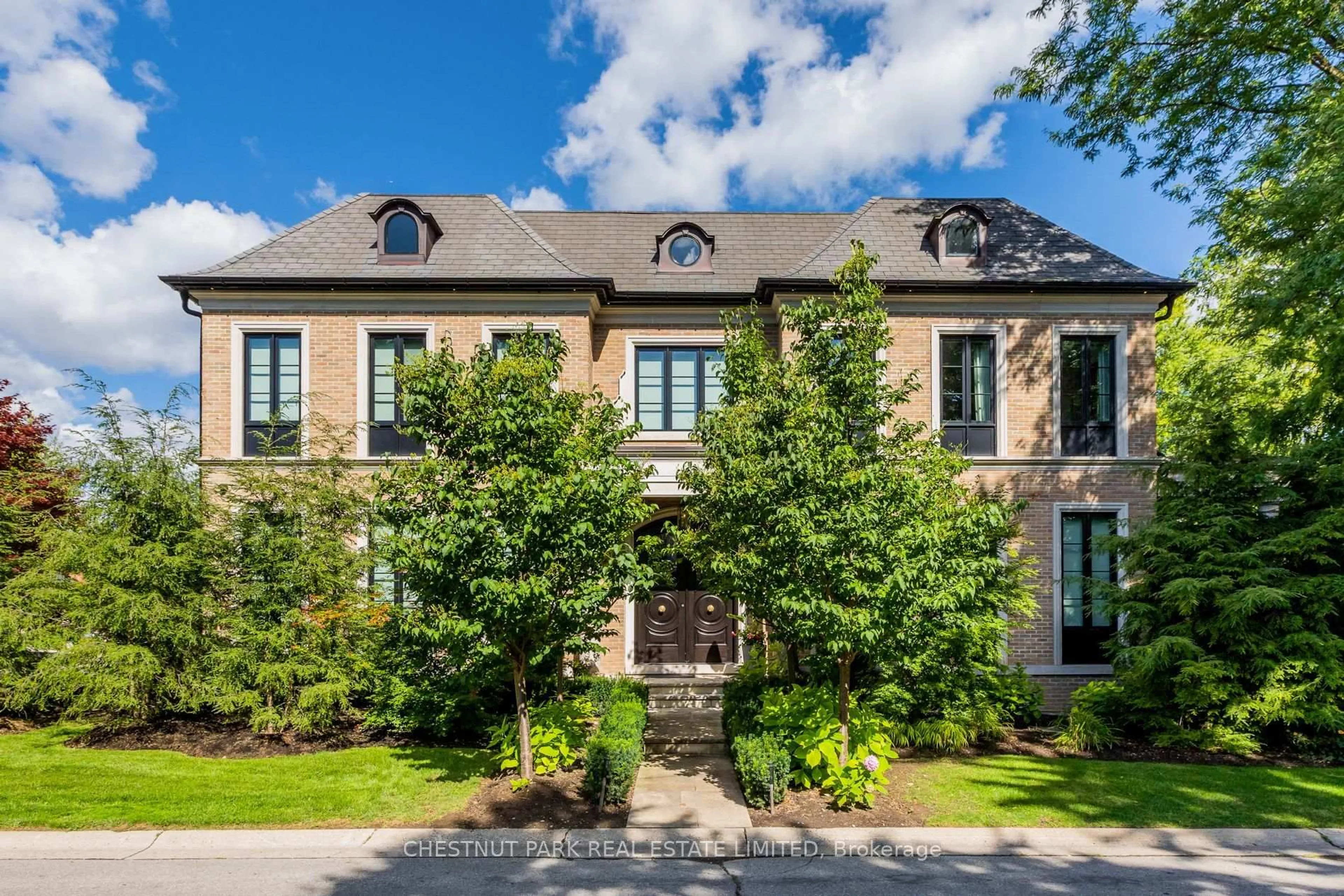 Home with brick exterior material, street for 55 De Vere Gdns, Toronto Ontario M5M 3E8