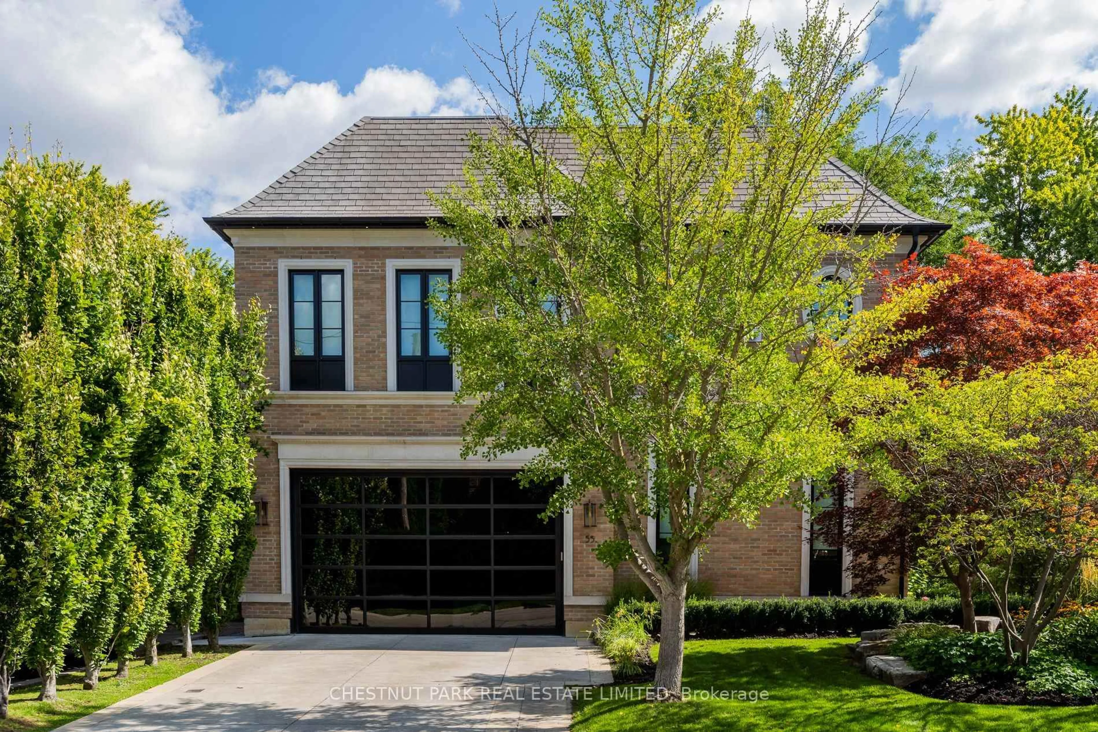 Home with brick exterior material, street for 55 De Vere Gdns, Toronto Ontario M5M 3E8