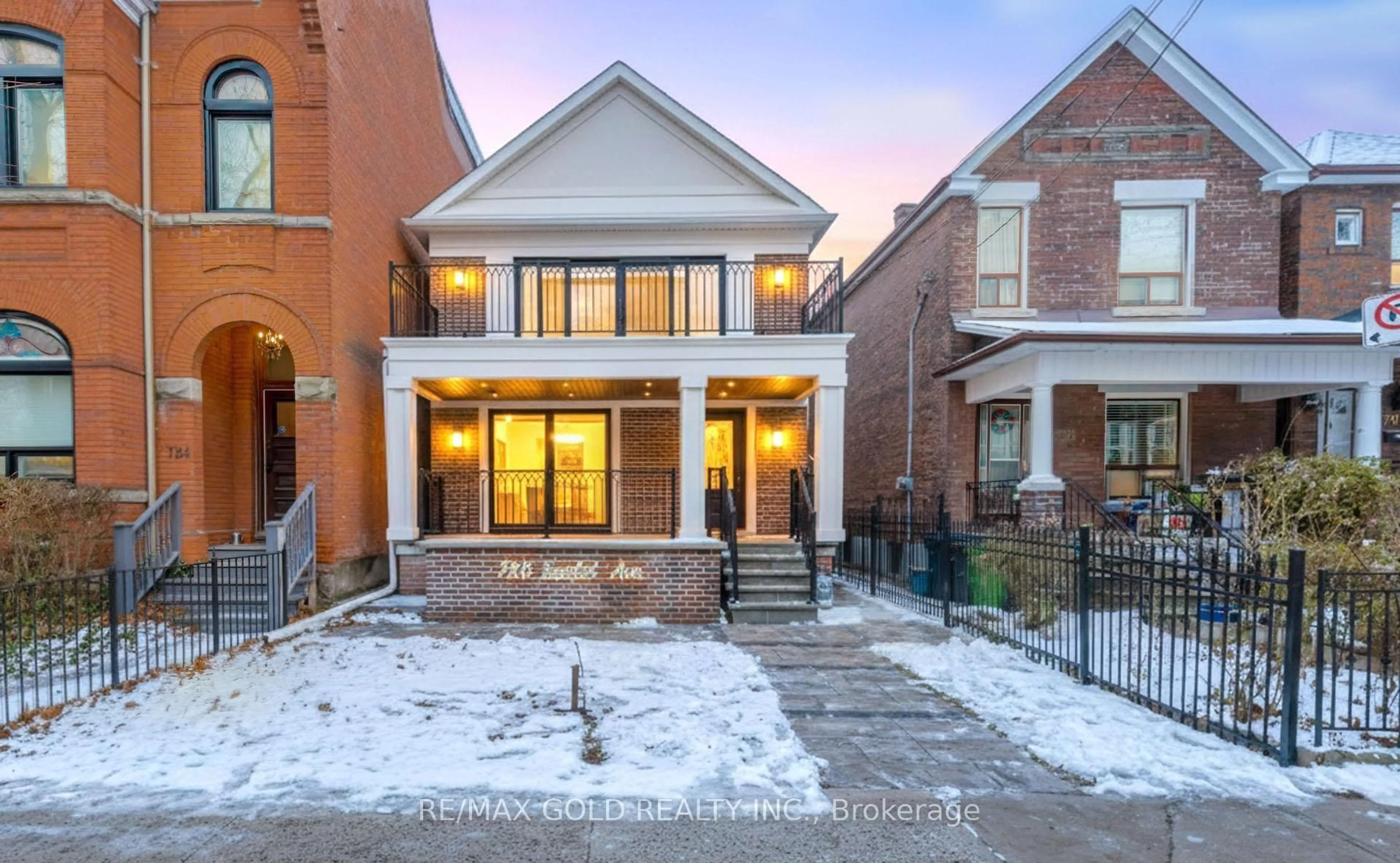 Home with brick exterior material, street for 786 Euclid Ave, Toronto Ontario M6G 2V4