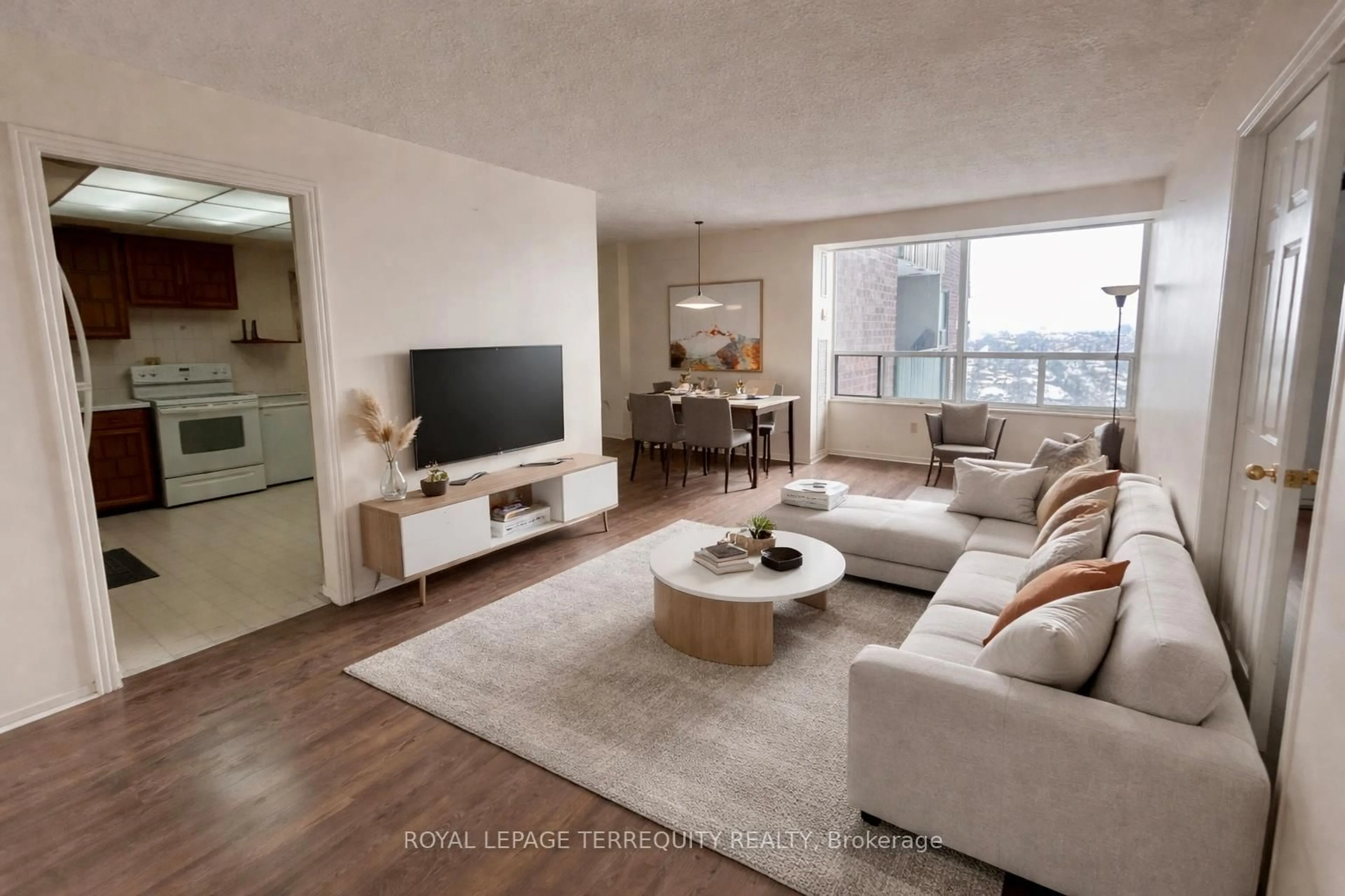 Living room with furniture, unknown for 10 Muirhead Rd #2004, Toronto Ontario M2J 4P9