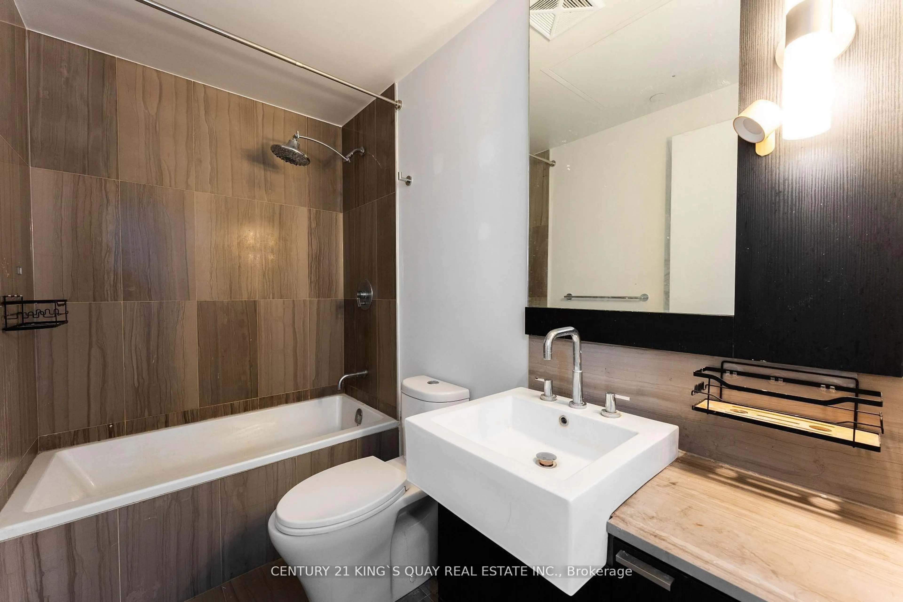 Standard bathroom, ceramic/tile floor for 88 Blue Jays Way #3011, Toronto Ontario M5V 0L7
