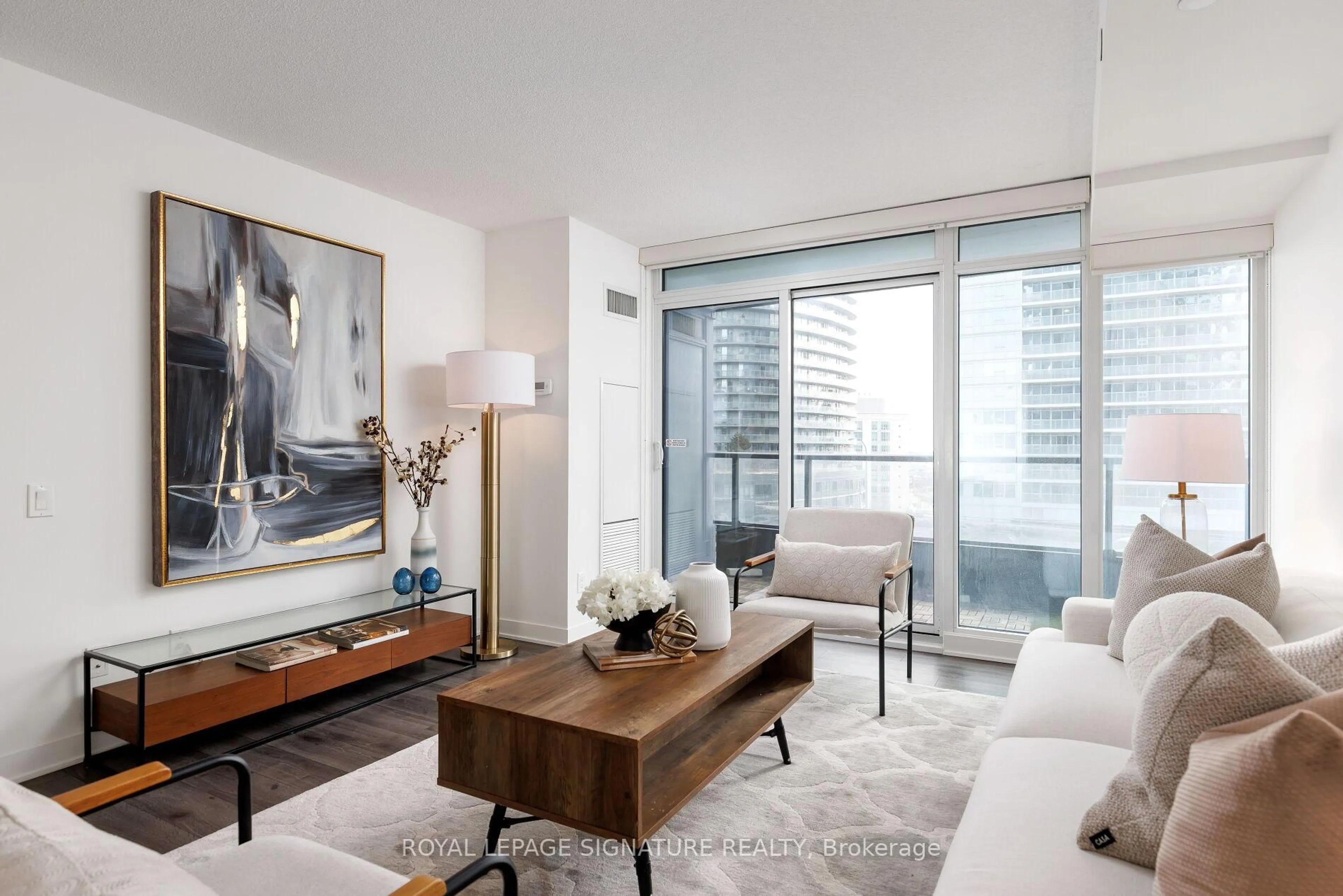 Living room with furniture, unknown for 70 Queens Wharf Rd #712, Toronto Ontario M5V 0J2