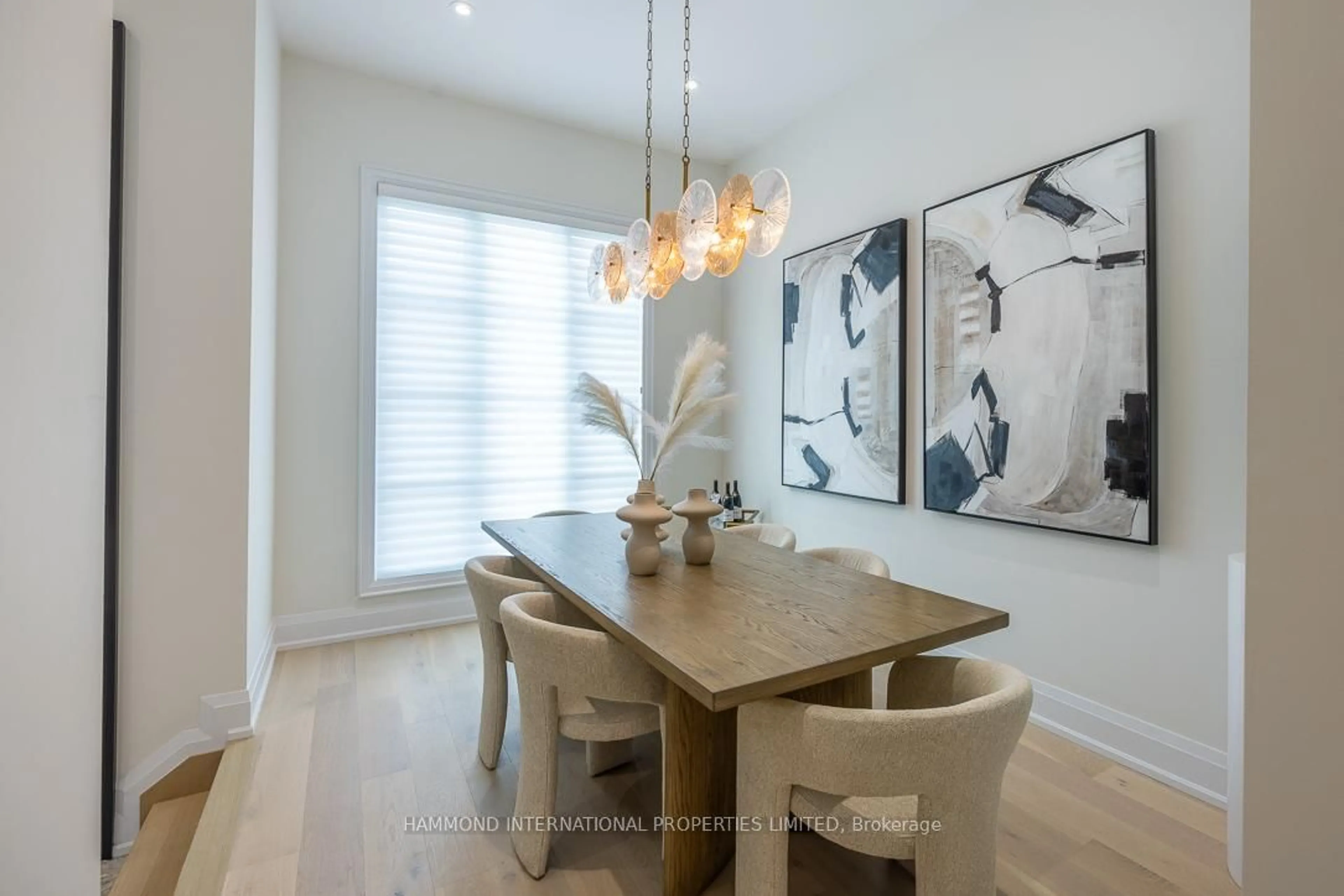 Dining room, wood/laminate floor for 1177 Avenue Rd, Toronto Ontario M5N 2G2