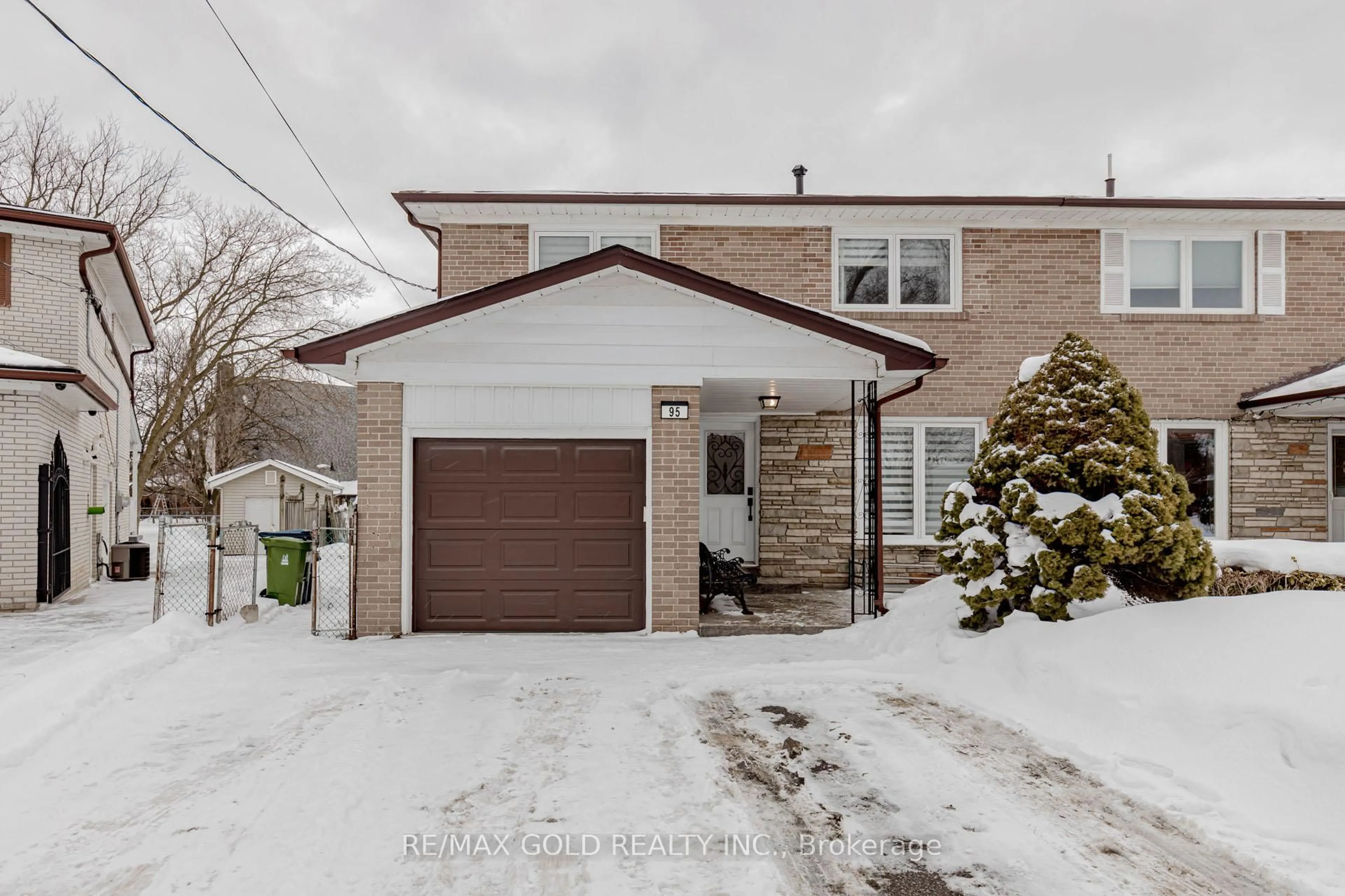 Home with brick exterior material, street for 95 Fontainbleau Dr, Toronto Ontario M2M 1P1