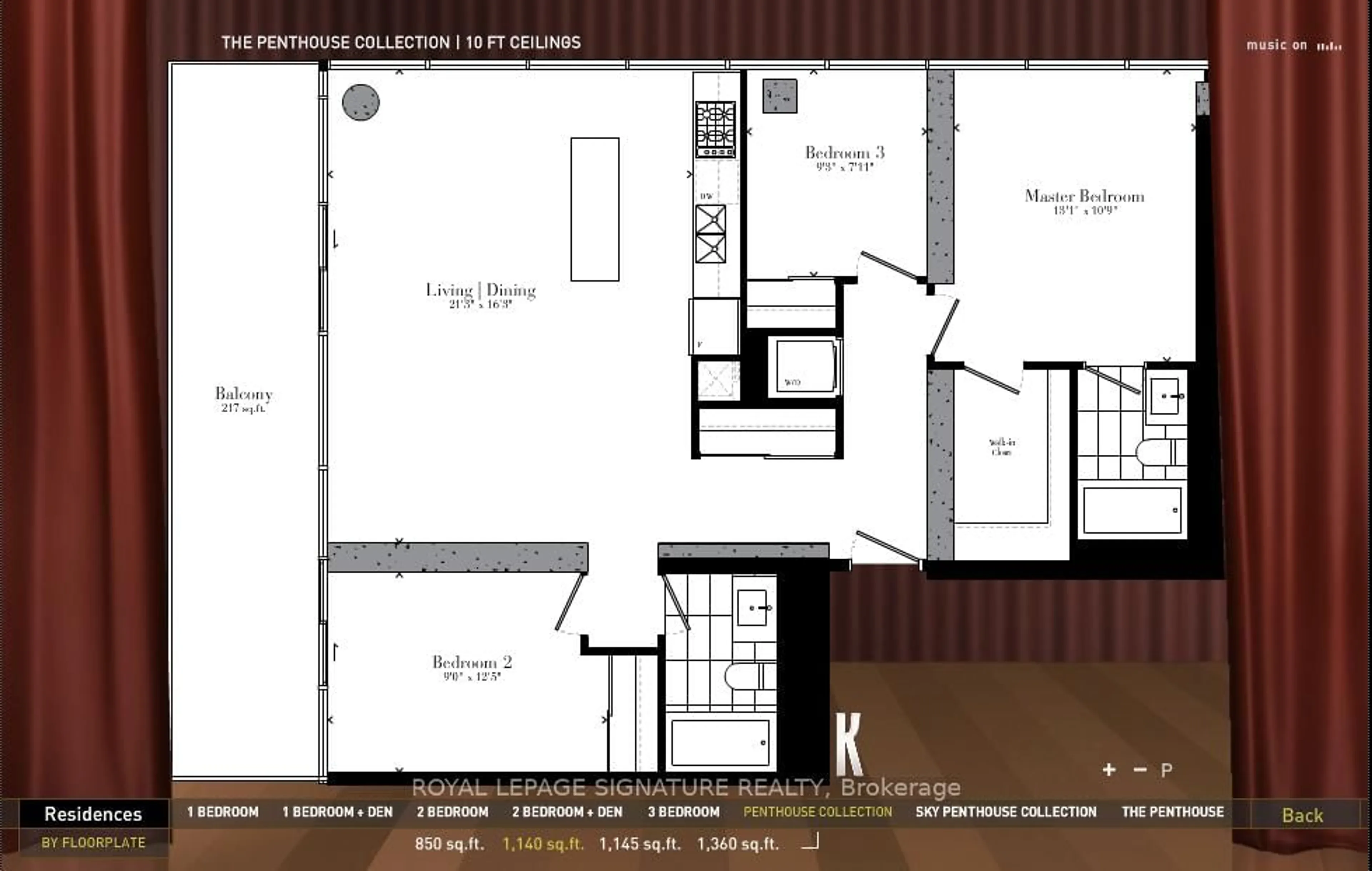 Floor plan for 224 King St #4002, Toronto Ontario M5V 1H8