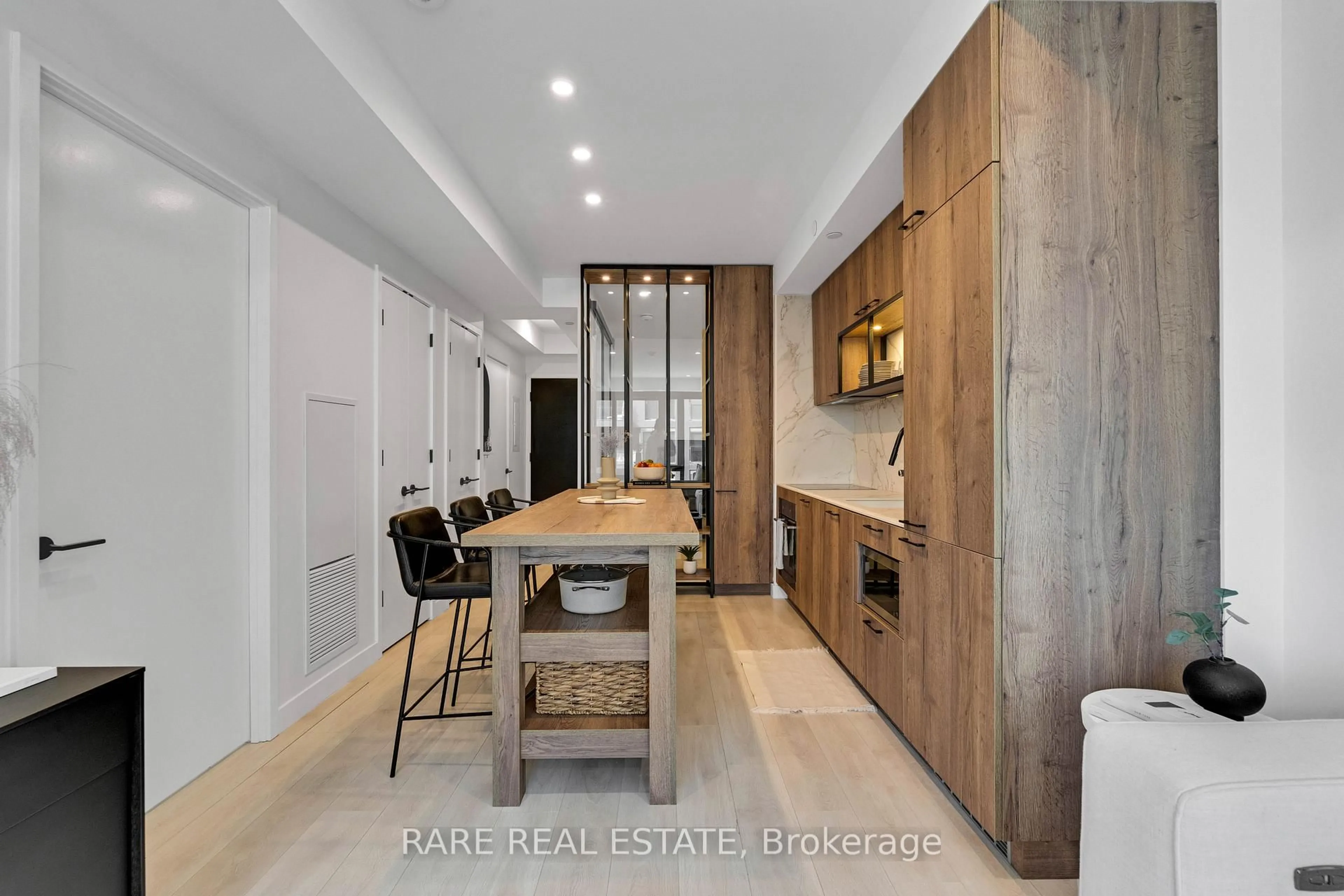 Contemporary kitchen, ceramic/tile floor for 505 Richmond St #903, Toronto Ontario M5V 0P4