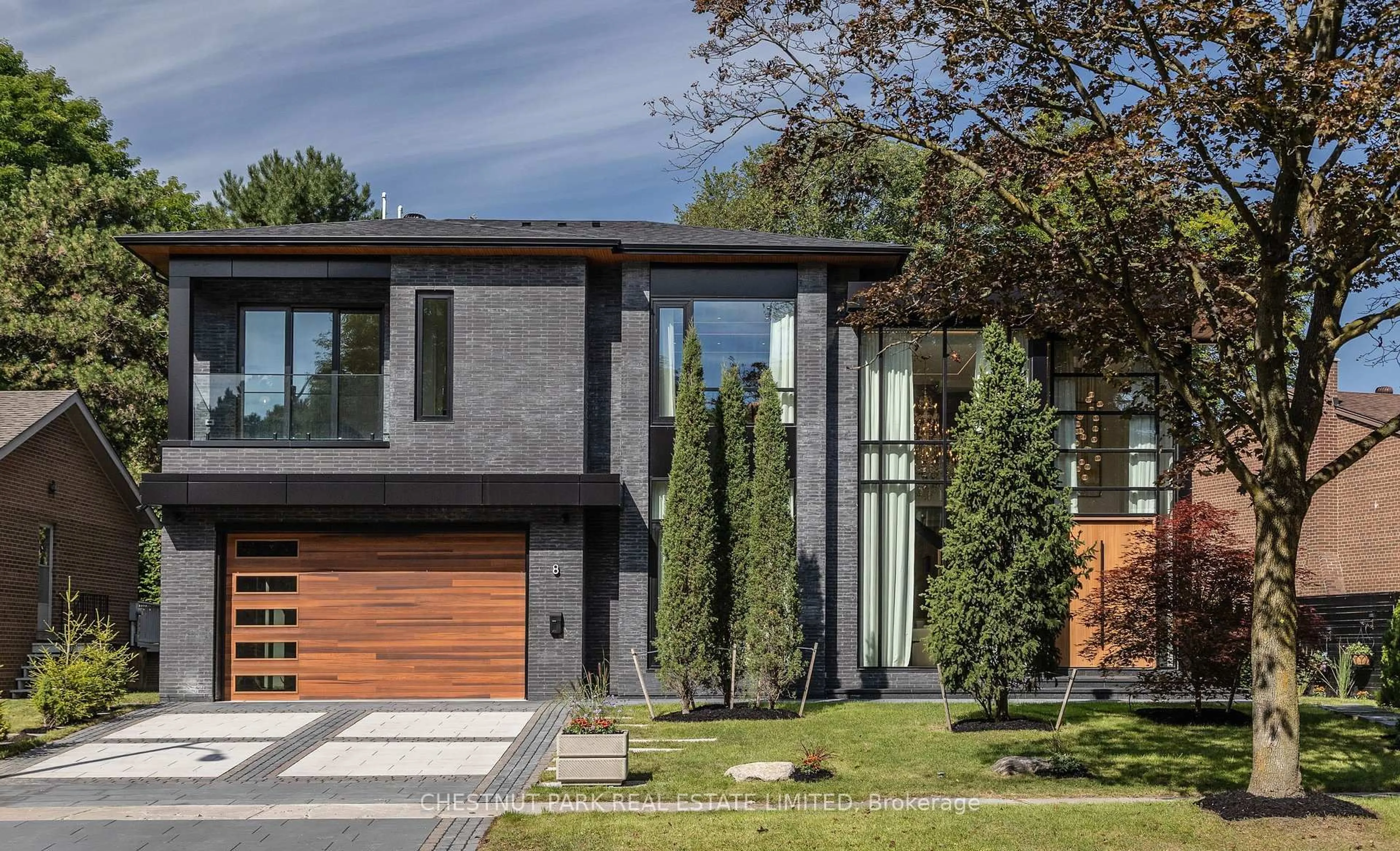 Home with brick exterior material, street for 8 Balding Crt, Toronto Ontario M2P 1Y7