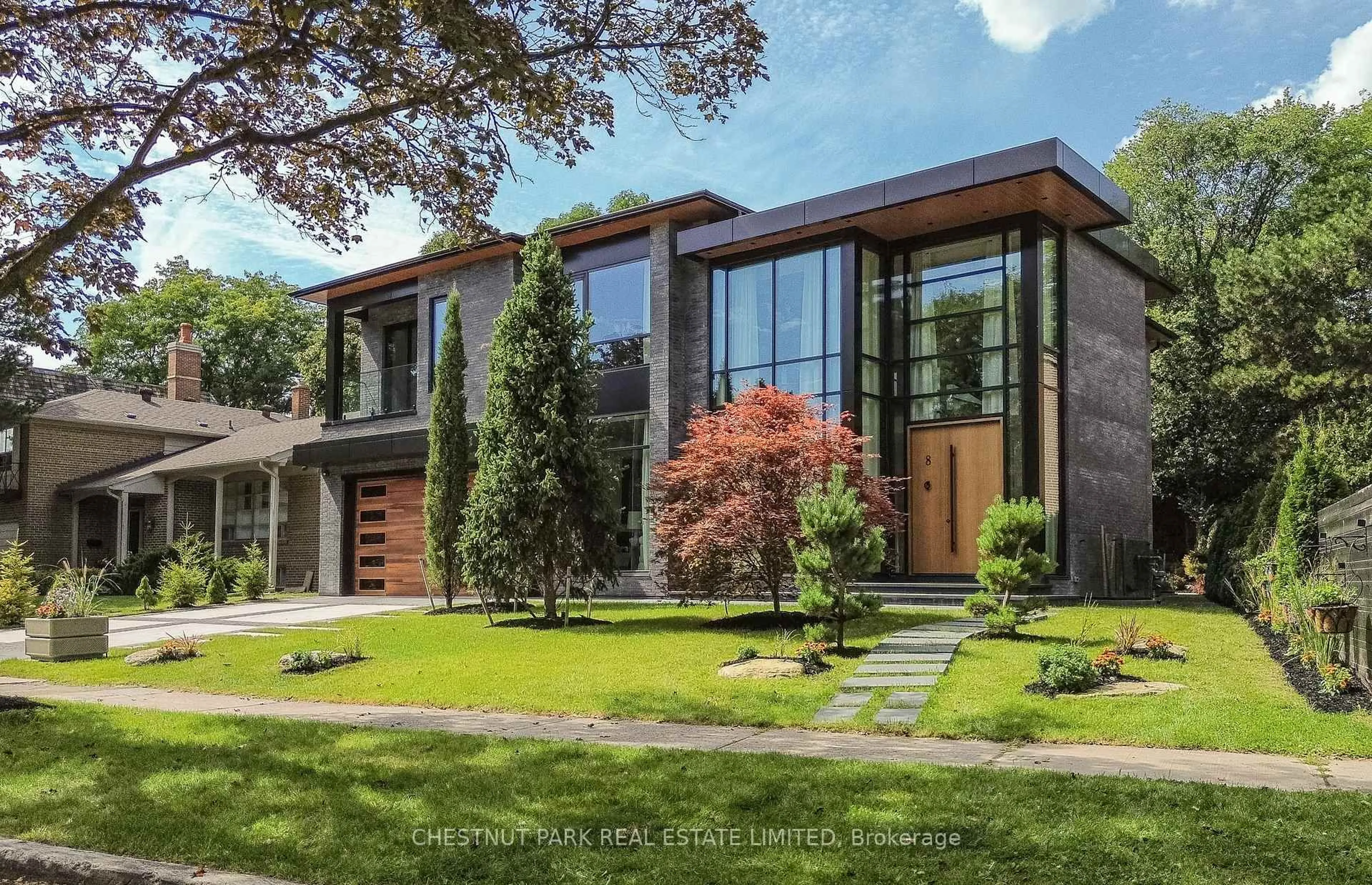 Home with brick exterior material, street for 8 Balding Crt, Toronto Ontario M2P 1Y7