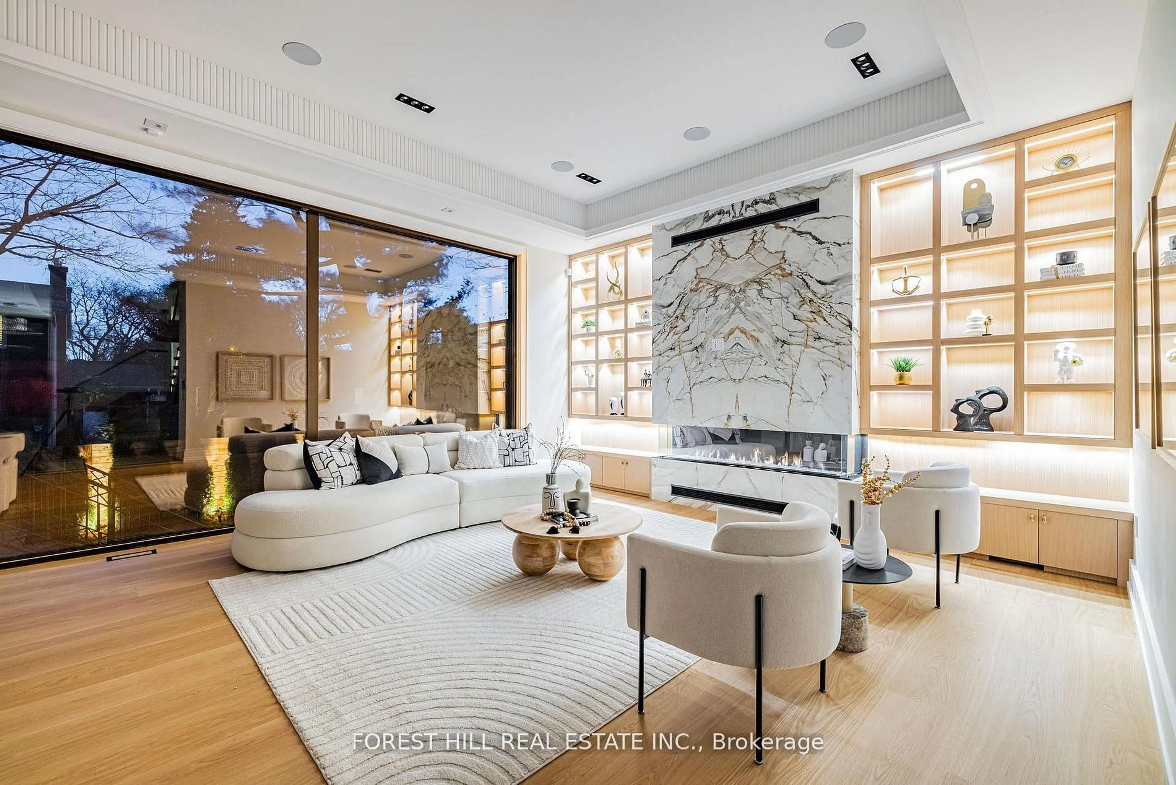 Living room with furniture, ceramic/tile floor for 23 Didrickson Dr, Toronto Ontario M2P 1J7